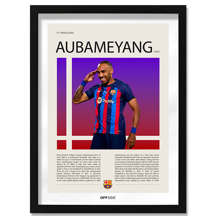 Pierre-Emerick Aubameyang "El Príncipe de Gabón" en Barcelona Temporada 2022