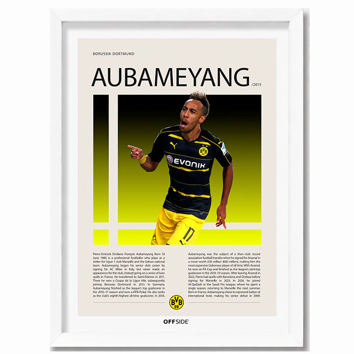 Pierre-Emerick Aubameyang "El Príncipe de Gabón" en Borussia Dortmund Temporada 2015