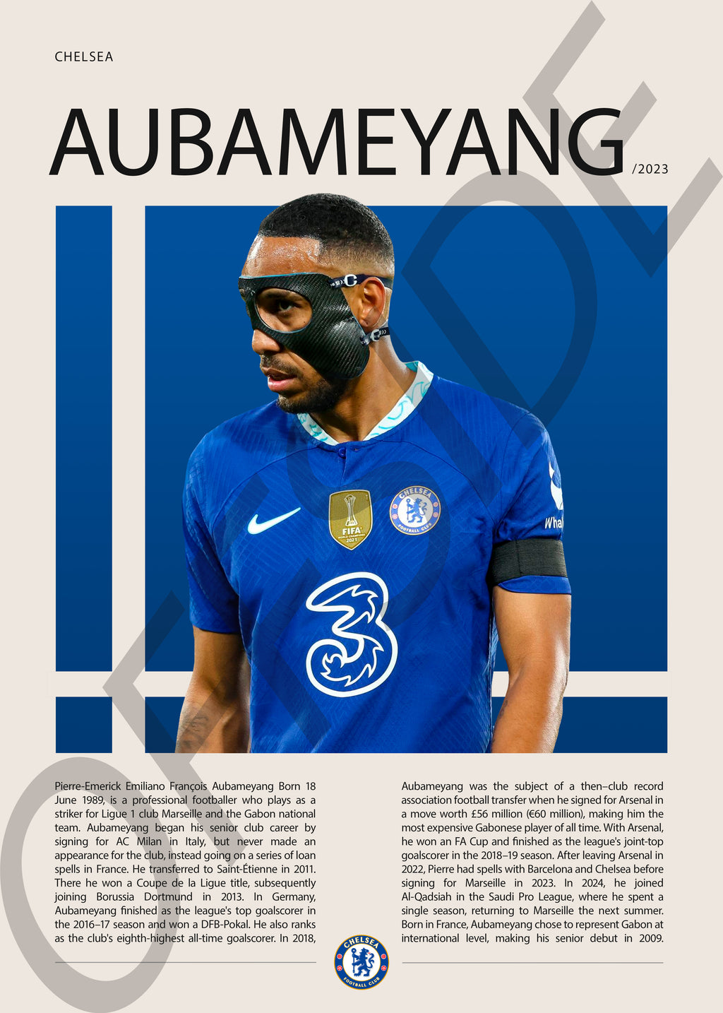 Pierre-Emerick Aubameyang "El Príncipe de Gabón" en Chelsea Temporada 2023