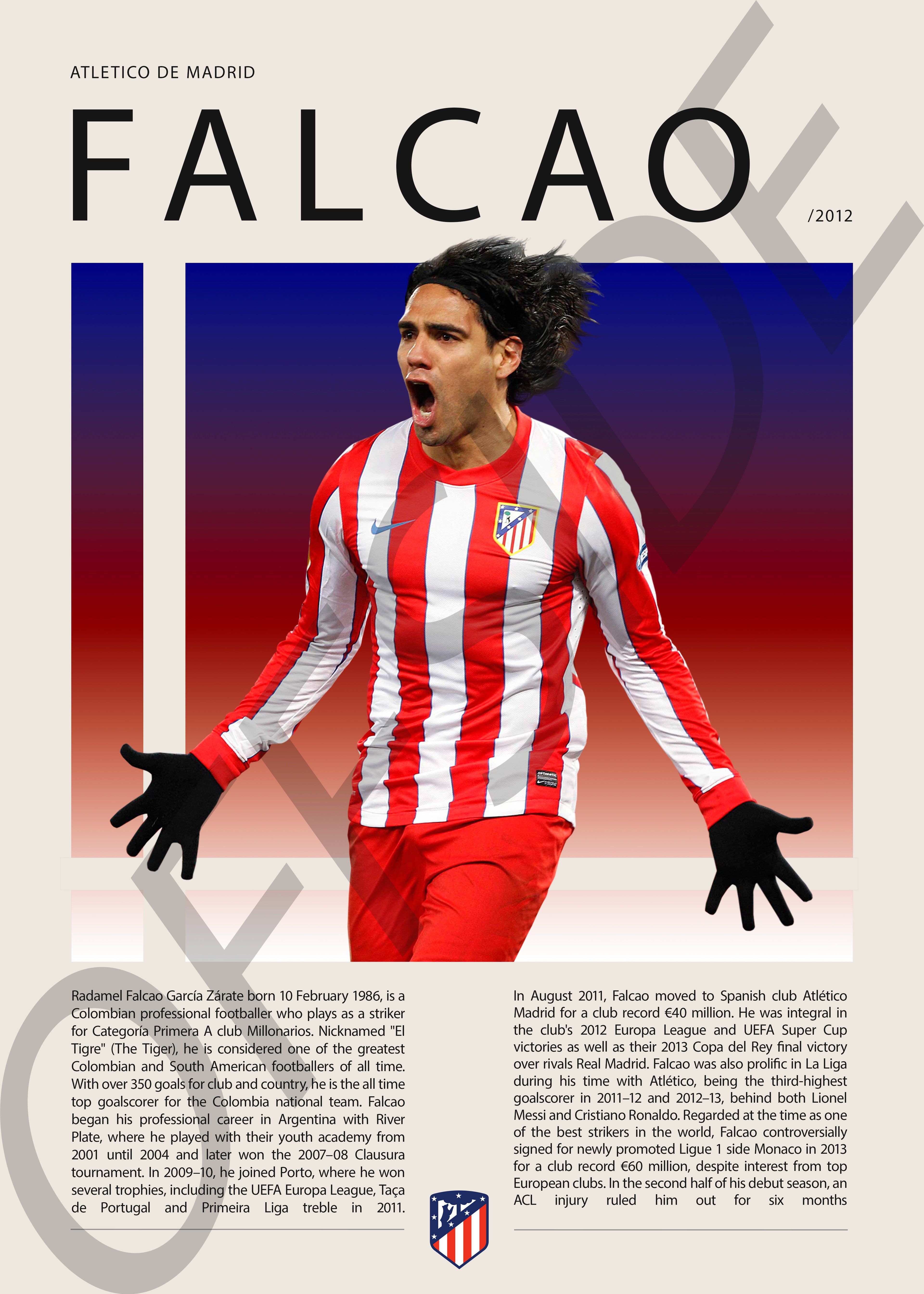 Radamel Falcao "El Tigre" en Atletico de Madrid Temporada 2012