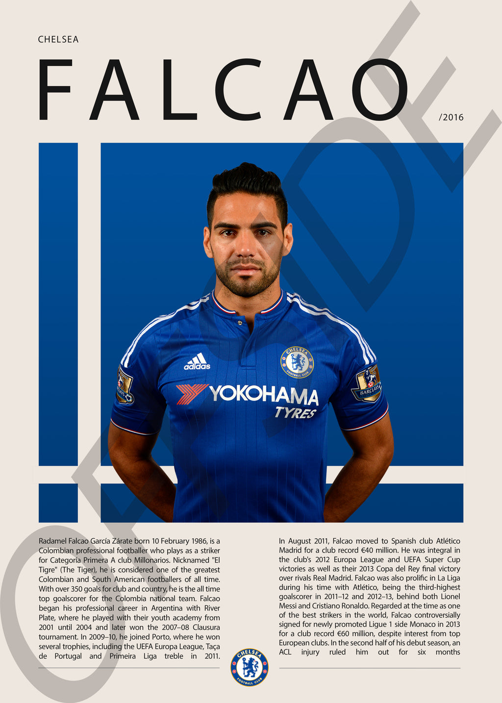 Radamel Falcao "El Tigre" en Chelsea Temporada 2016