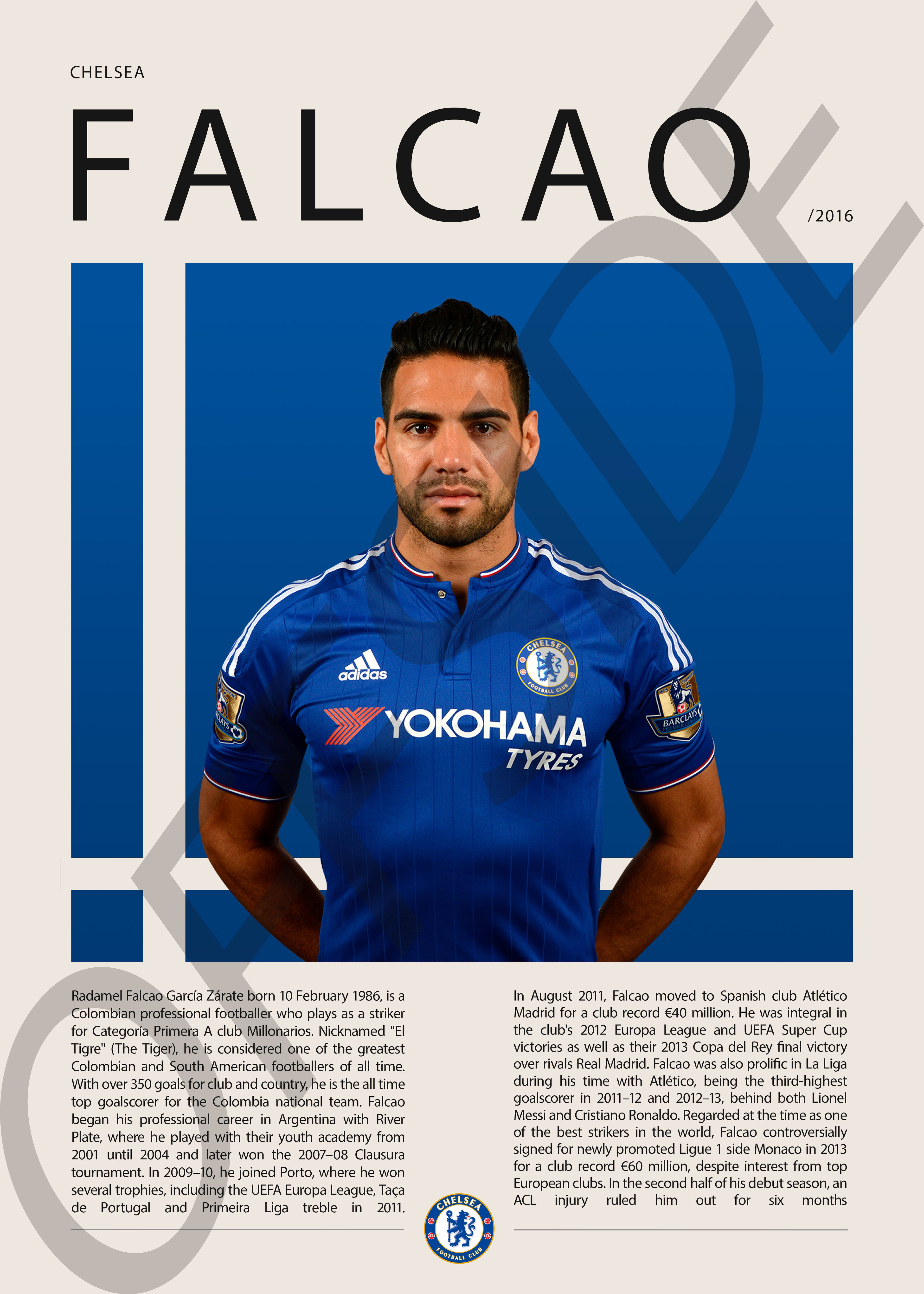 Radamel Falcao "El Tigre" en Chelsea Temporada 2016
