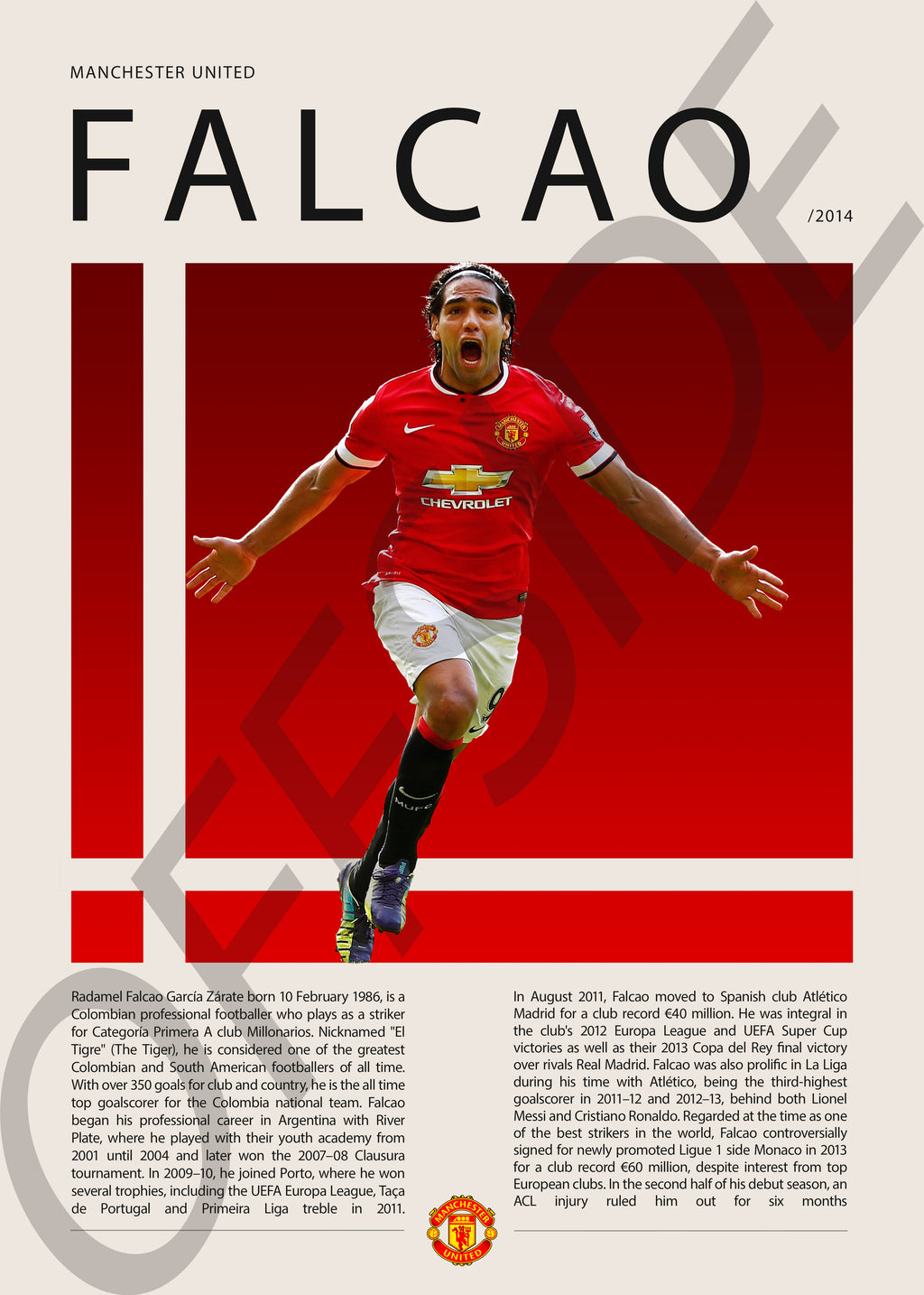 Radamel Falcao "El Tigre" en Manchester United Temporada 2014
