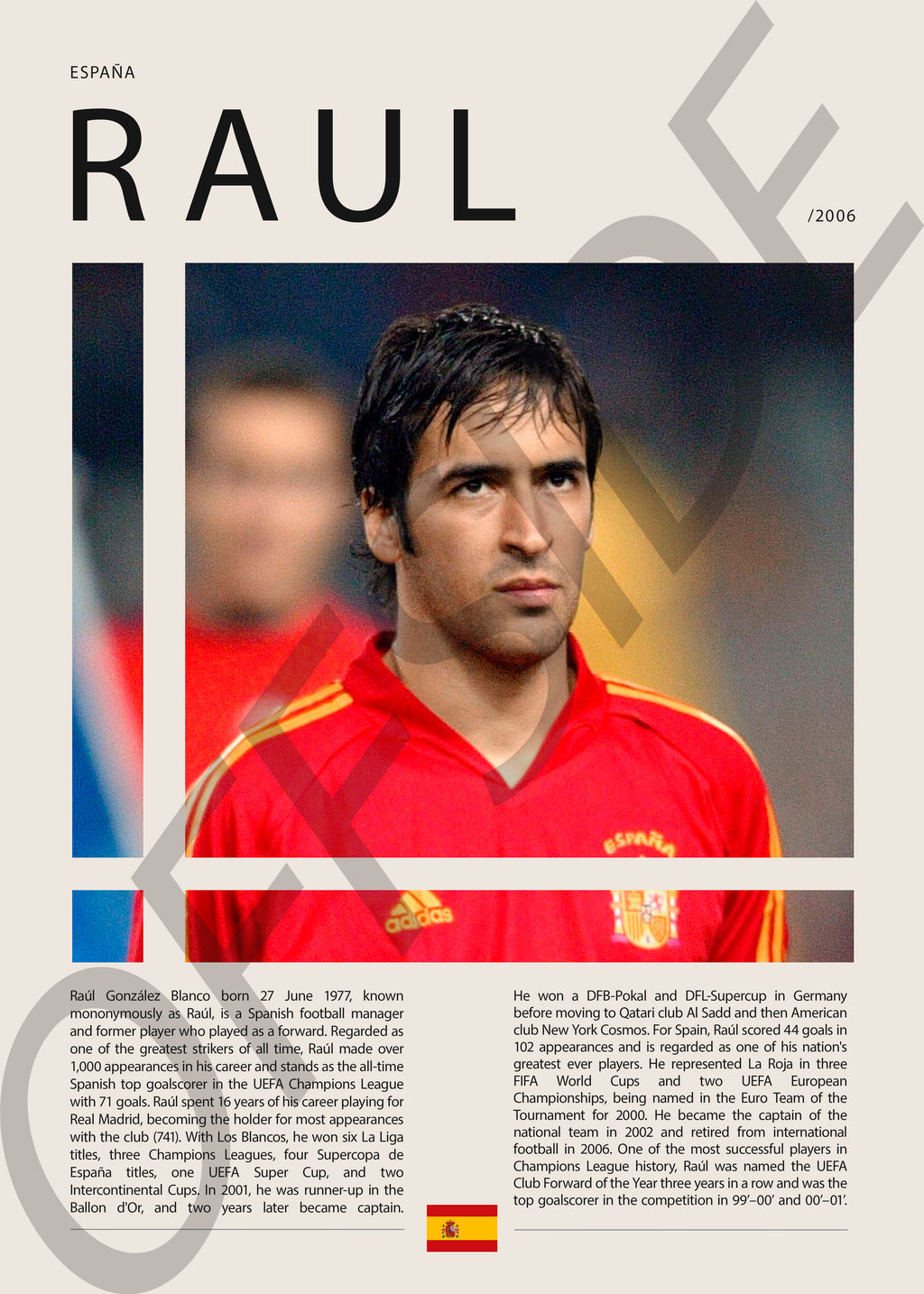 Raul Gonzalez "El Angel de Madrid" en España Clasificatorias 2006