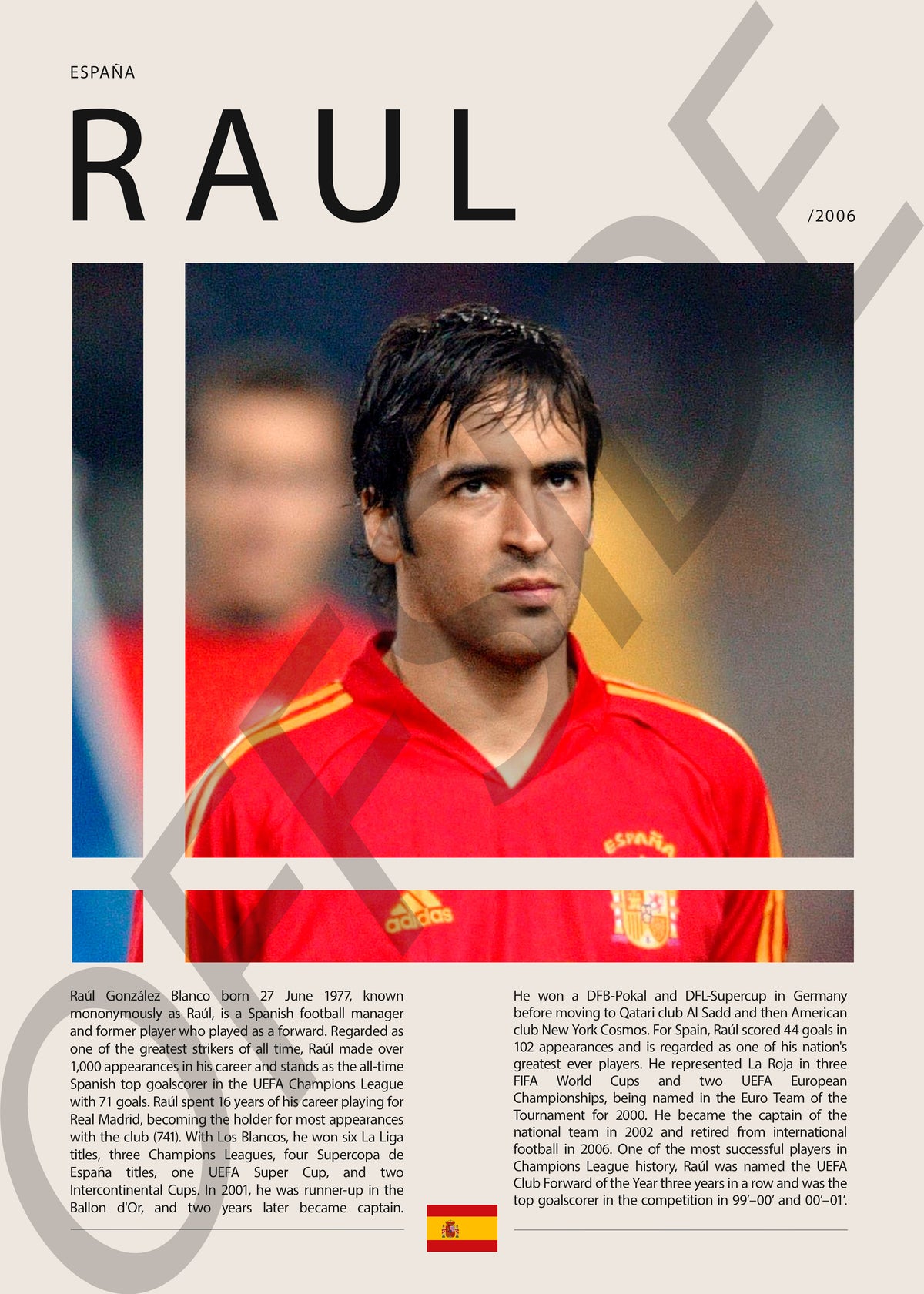 Raul Gonzalez "El Angel de Madrid" en España Clasificatorias 2006