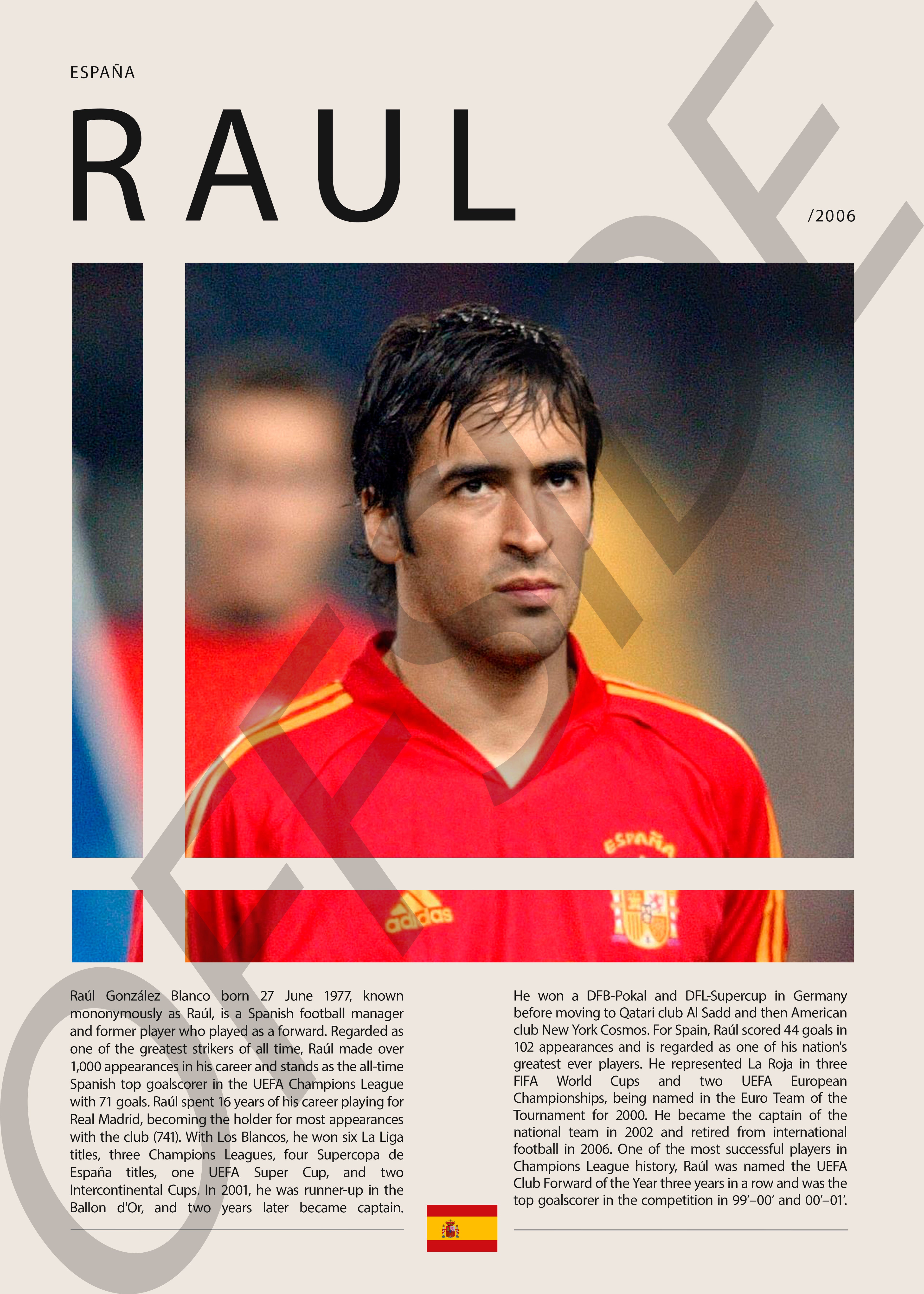 Raul Gonzalez "El Angel de Madrid" en España Clasificatorias 2006