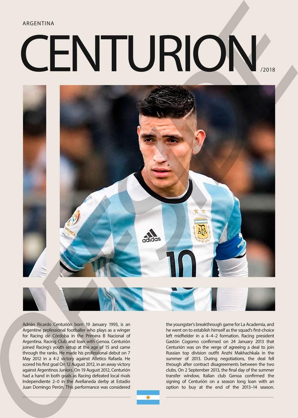 Ricardo Centurion "El Wachiturro" en Argentina Clasificatorias 2018