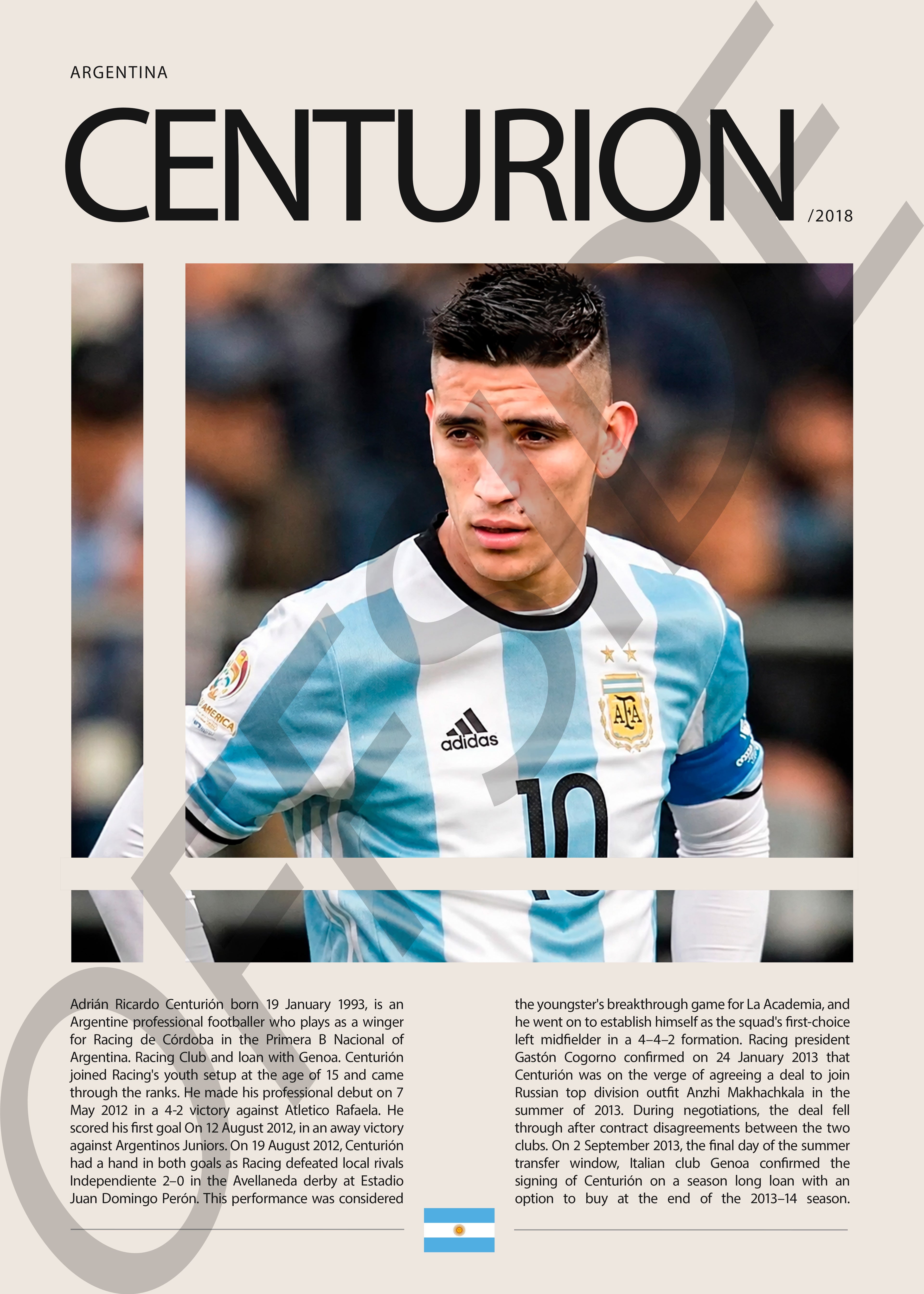 Ricardo Centurion "El Wachiturro" en Argentina Clasificatorias 2018