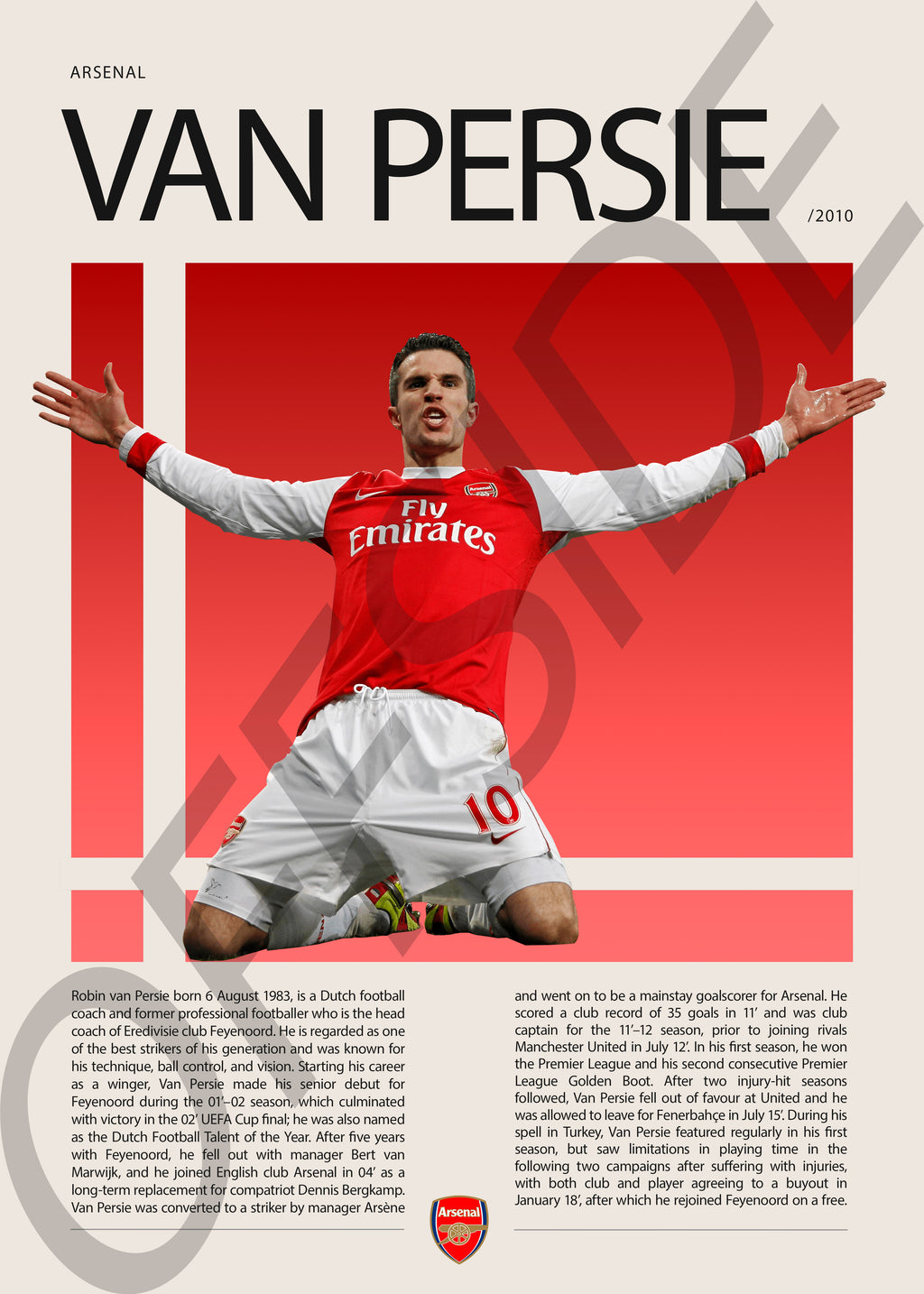 Robin Van Persie "Van Persie" en Arsenal Temporada 2010