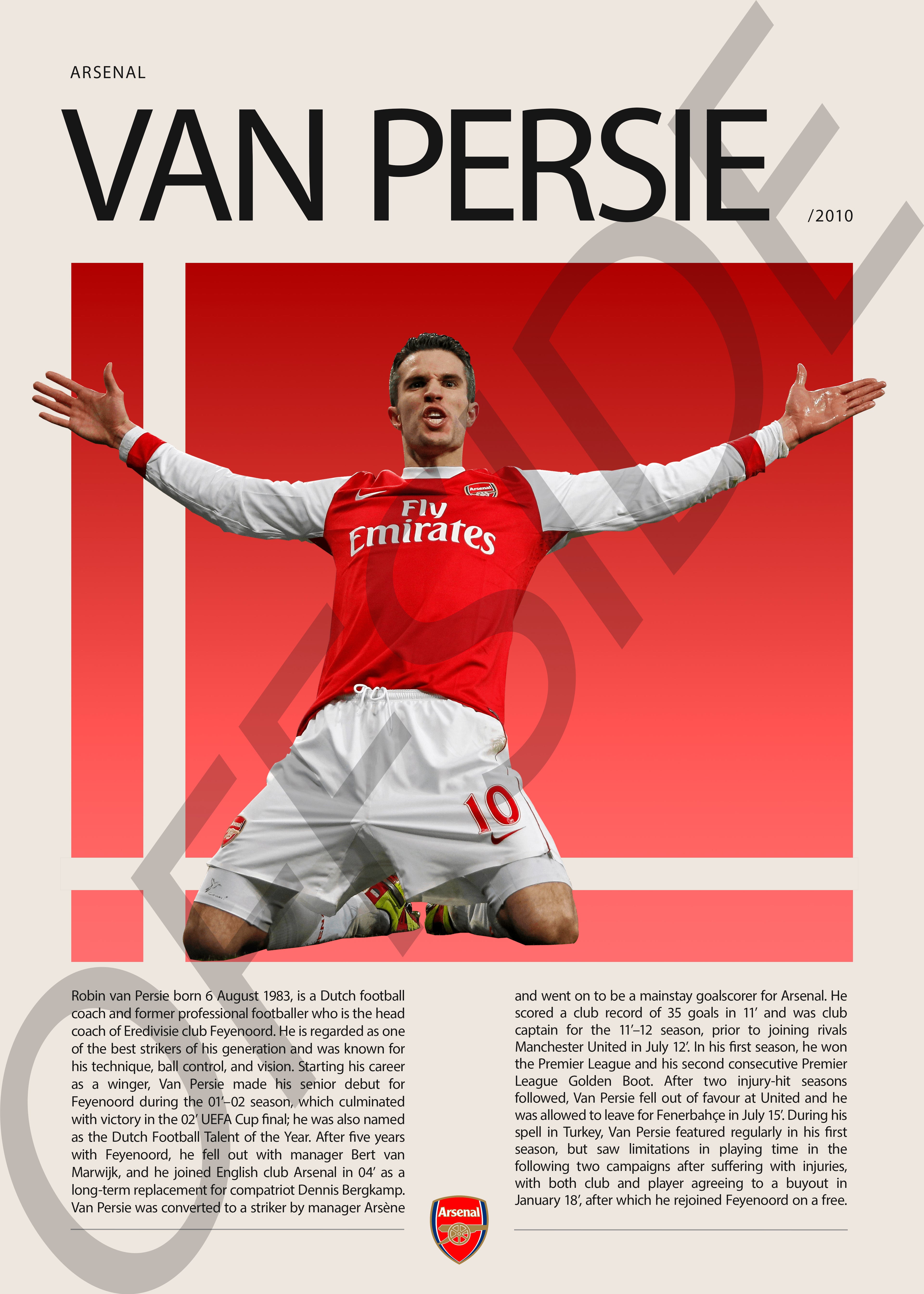 Robin Van Persie "Van Persie" en Arsenal Temporada 2010