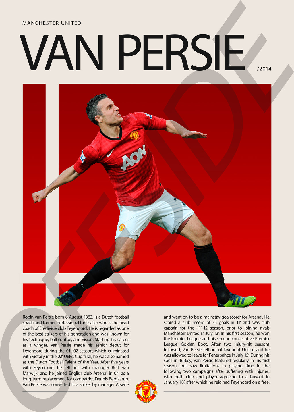 Robin Van Persie "Van Persie" en Manchester United Temporada 2014