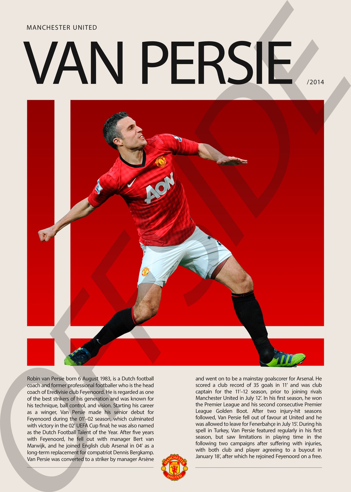 Robin Van Persie "Van Persie" en Manchester United Temporada 2014