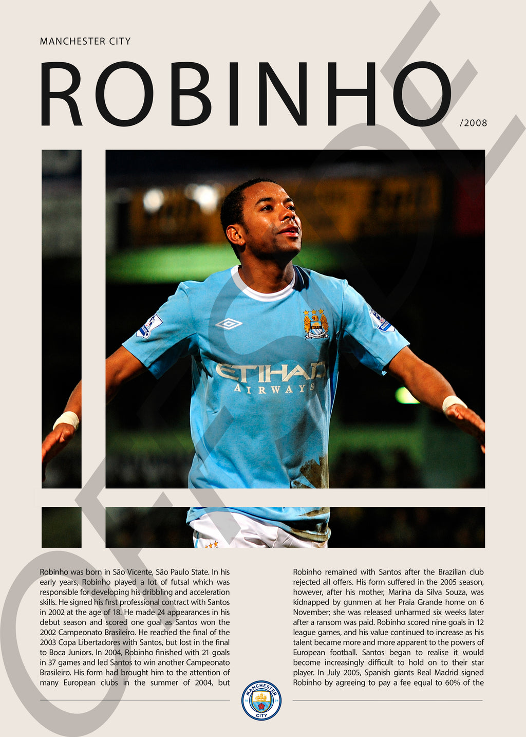 Robinho "El Rey de la Bicicleta" en Manchester City Temporada 2008