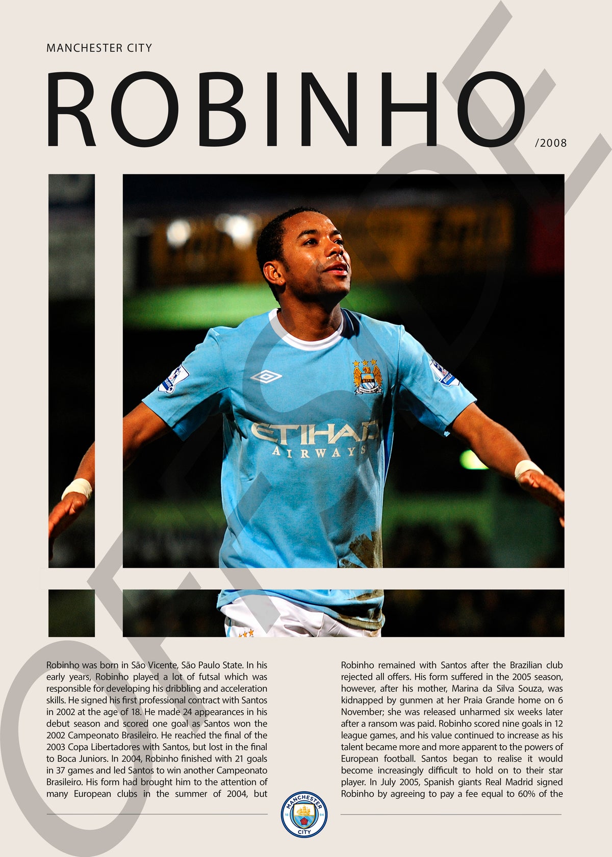 Robinho "El Rey de la Bicicleta" en Manchester City Temporada 2008
