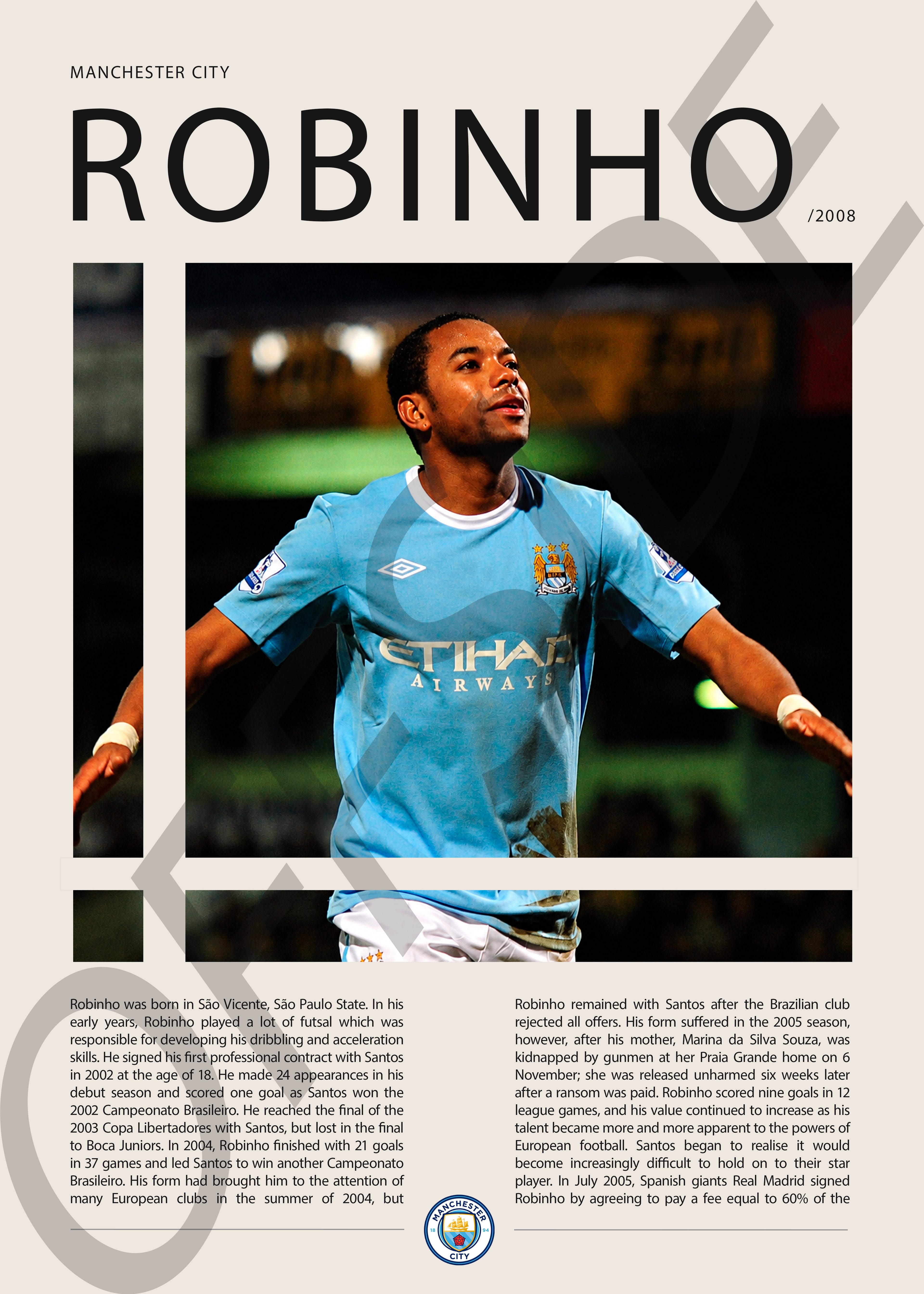 Robinho "El Rey de la Bicicleta" en Manchester City Temporada 2008