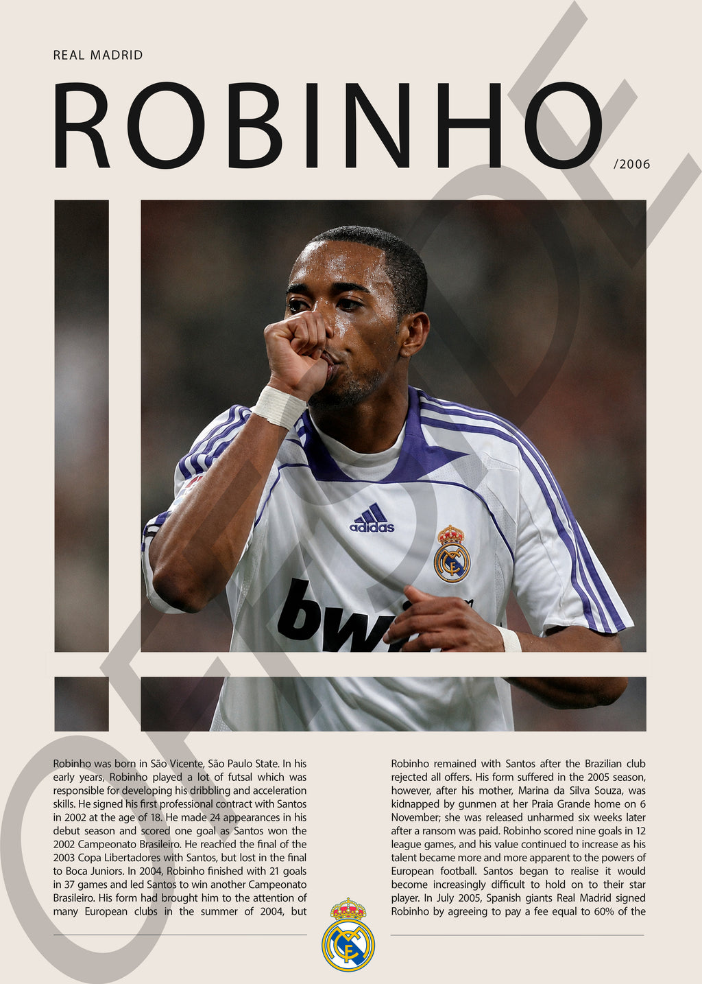 Robinho "El Rey de la Bicicleta" en Real Madrid Temporada 2006