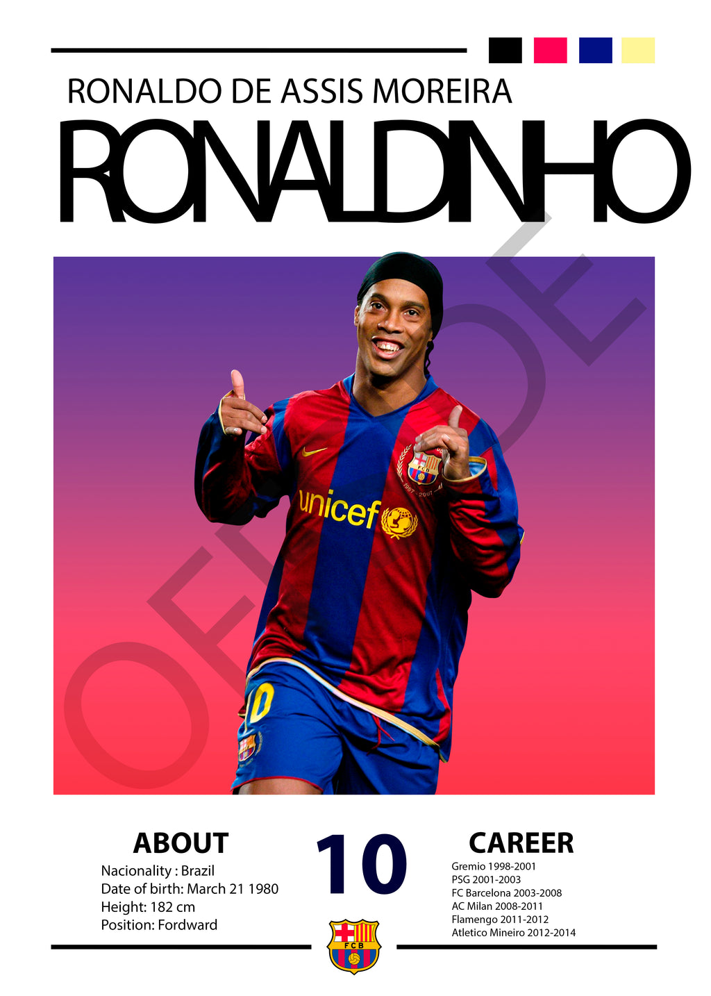 Ronaldinho "Dinho" Celebración mítica Barcelona