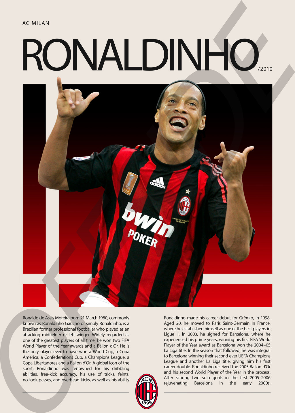 Ronaldinho "Dinho" en AC Milan Temporada 2010
