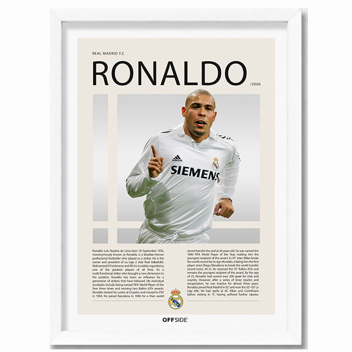 Ronaldo Nazario "El Fenomeno" en Real Madrid Temporada 2006