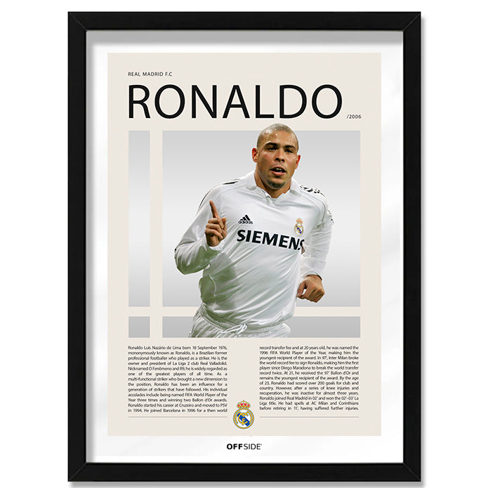 Ronaldo Nazario "El Fenomeno" en Real Madrid Temporada 2006