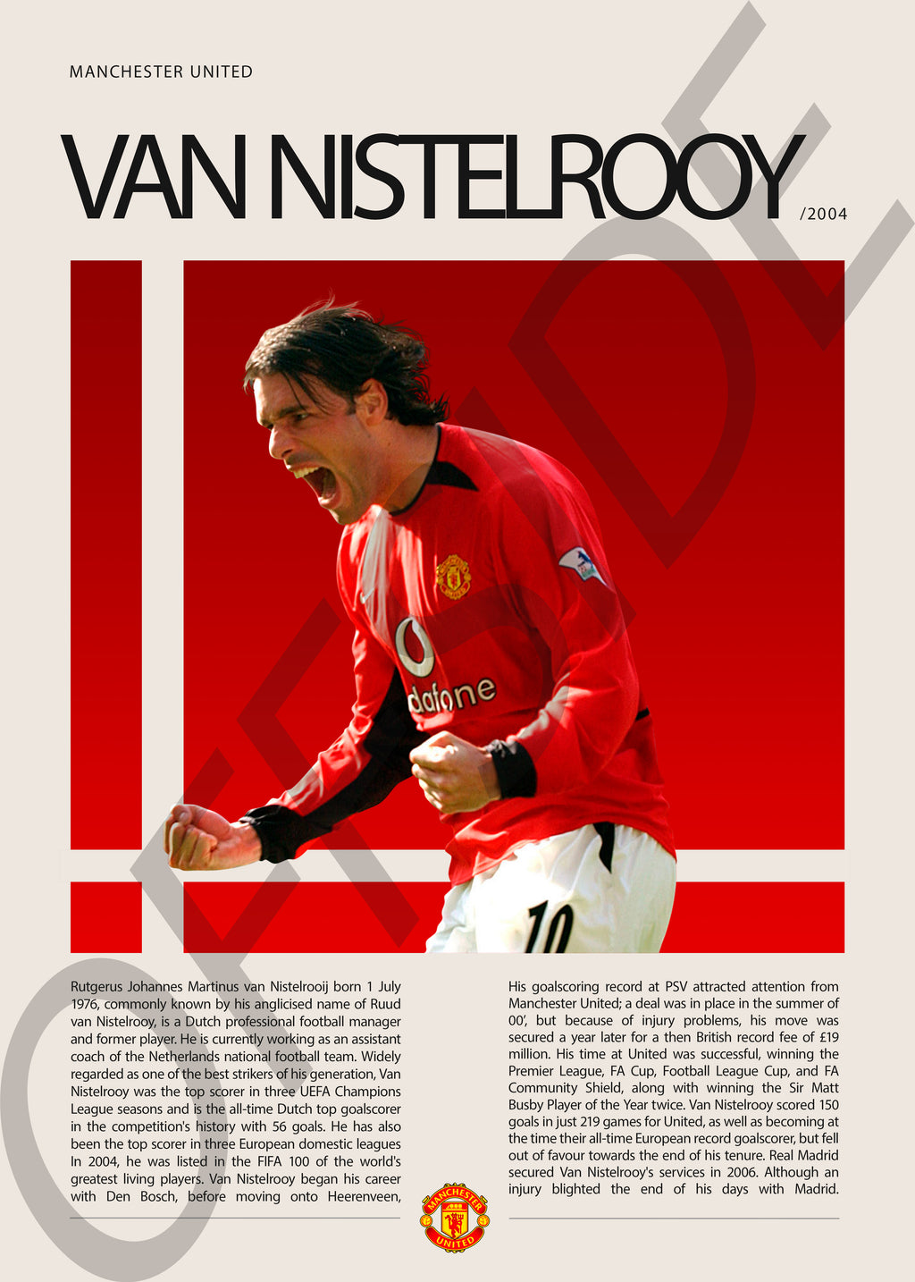 Ruud Van Nistelrooy "VanGol" en Manchester United Temporada 2004