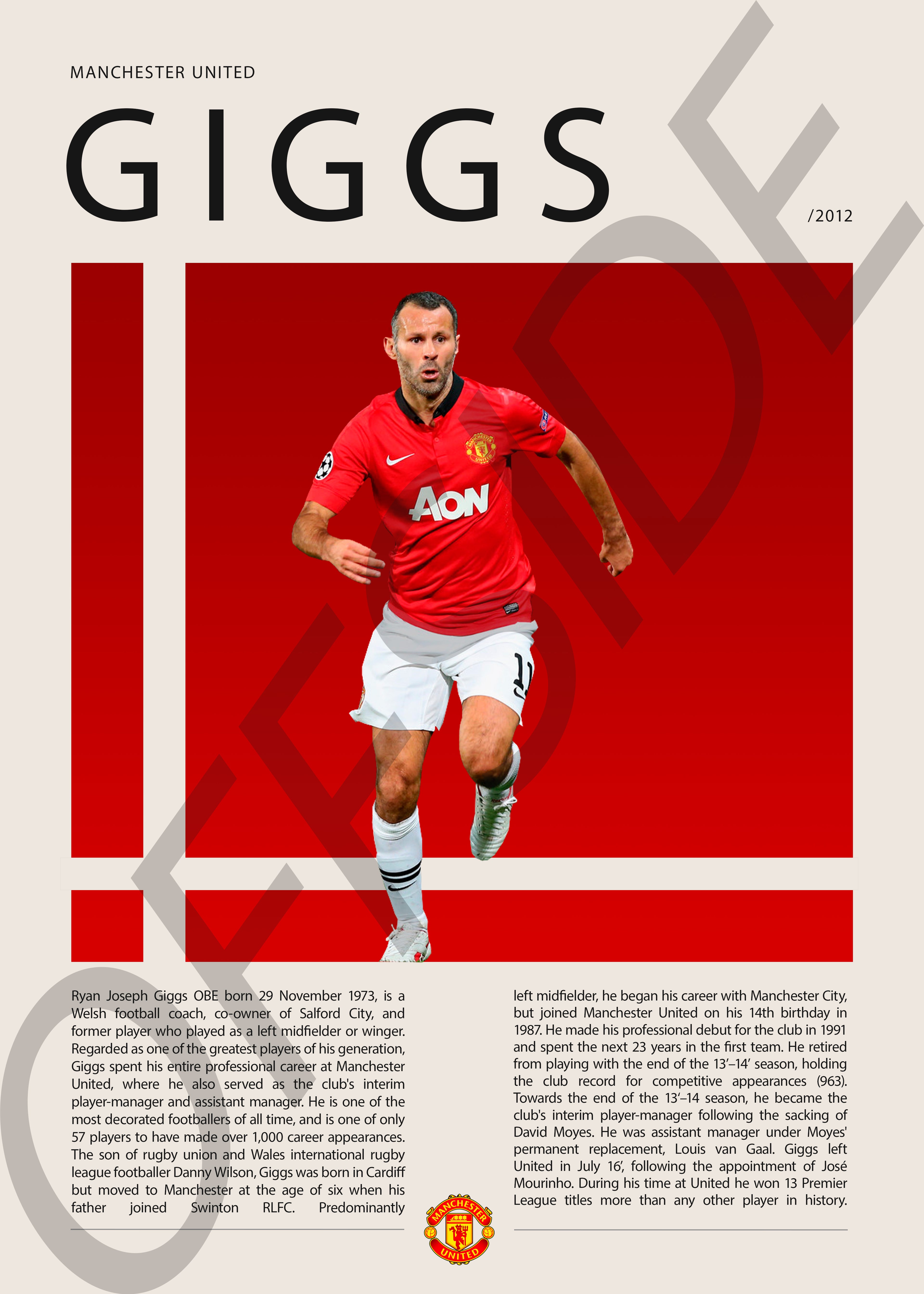 Ryan Giggs "Giggs" en Manchester United Temporada 2012