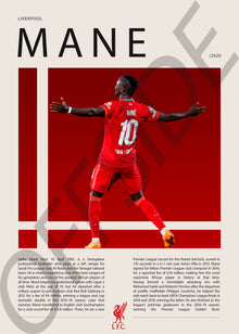 Sadio Manè "Mane" en Liverpool Temporada 2020