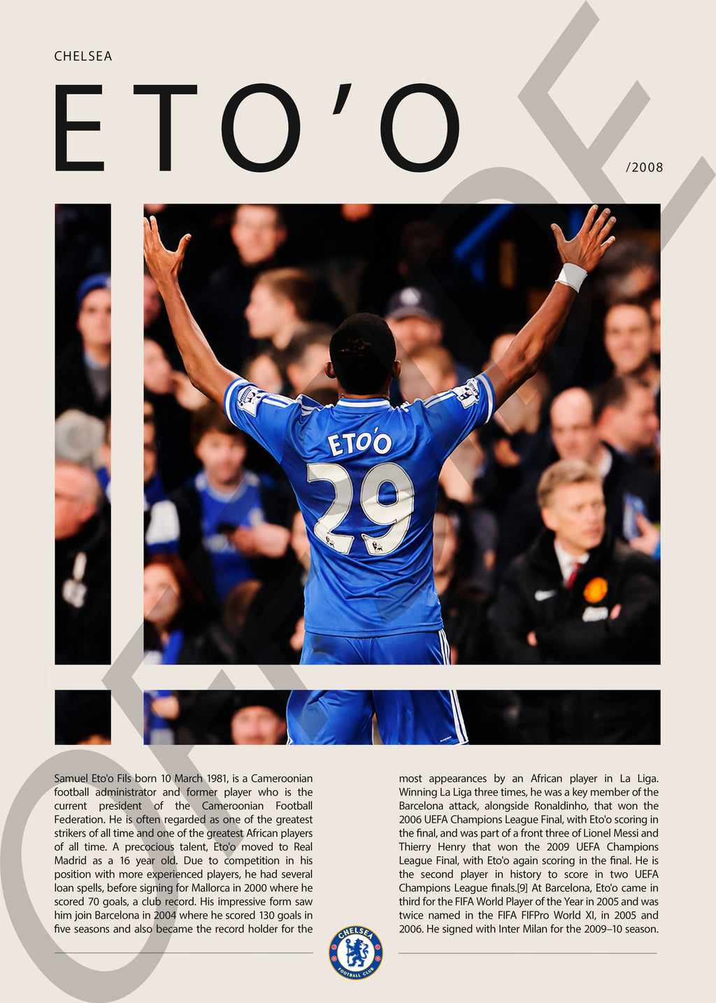 Samuel Eto'o "Eto'o" en Chelsea Temporada 2008