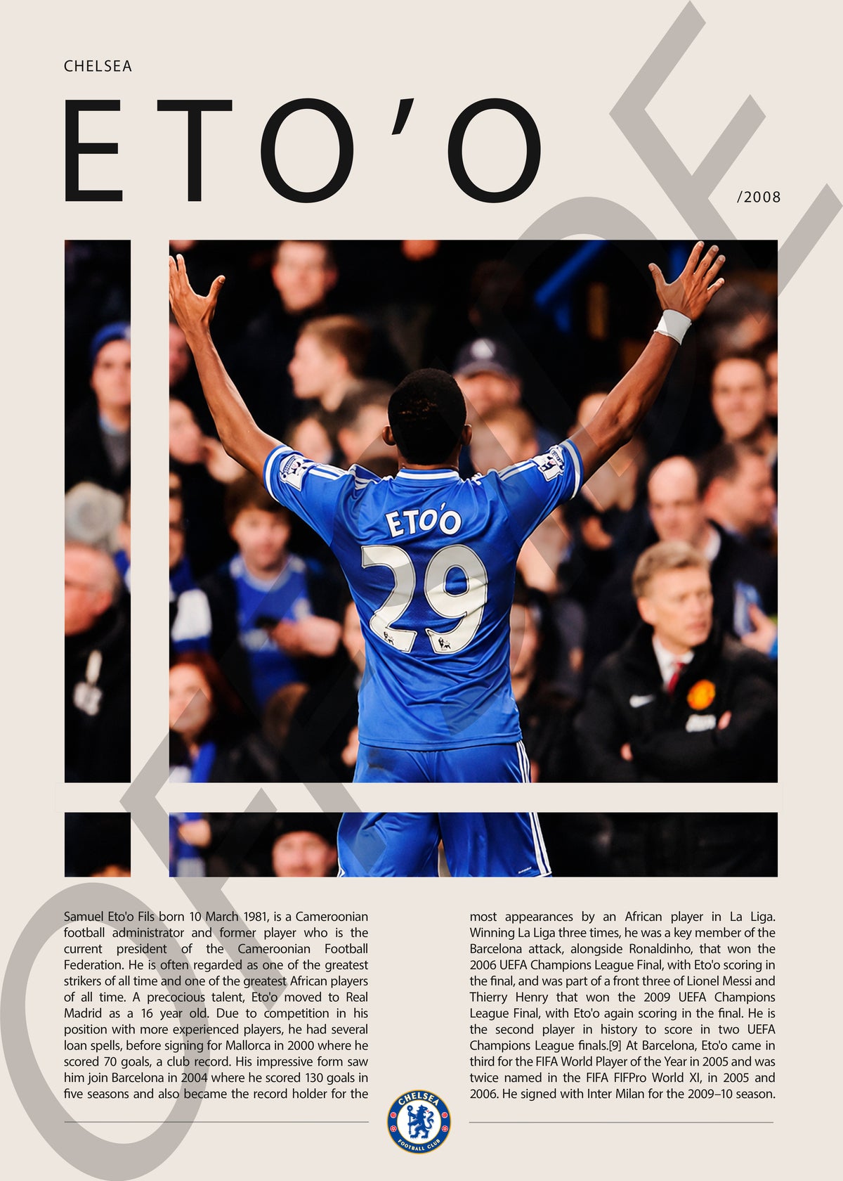 Samuel Eto'o "Eto'o" en Chelsea Temporada 2008
