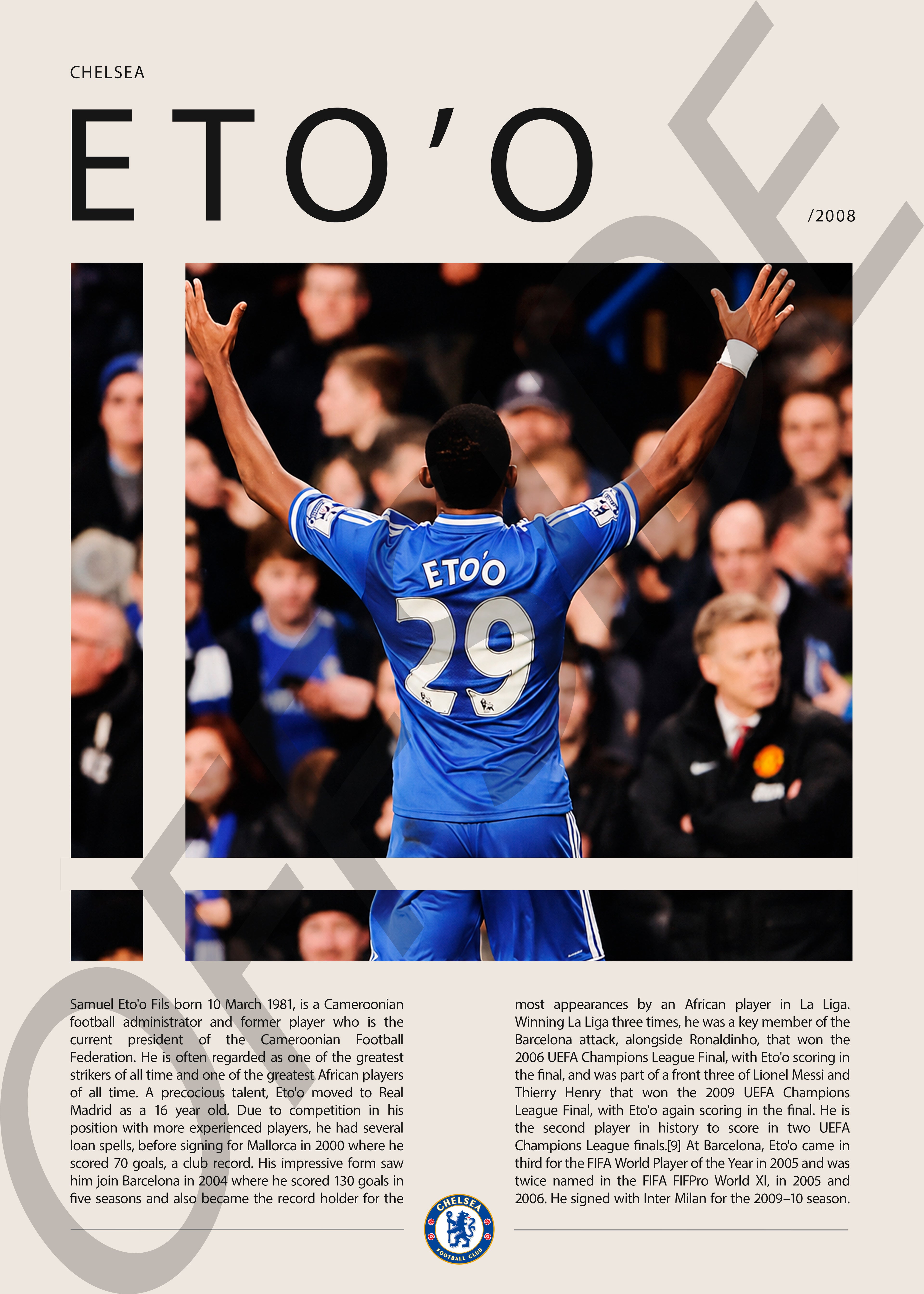 Samuel Eto'o "Eto'o" en Chelsea Temporada 2008