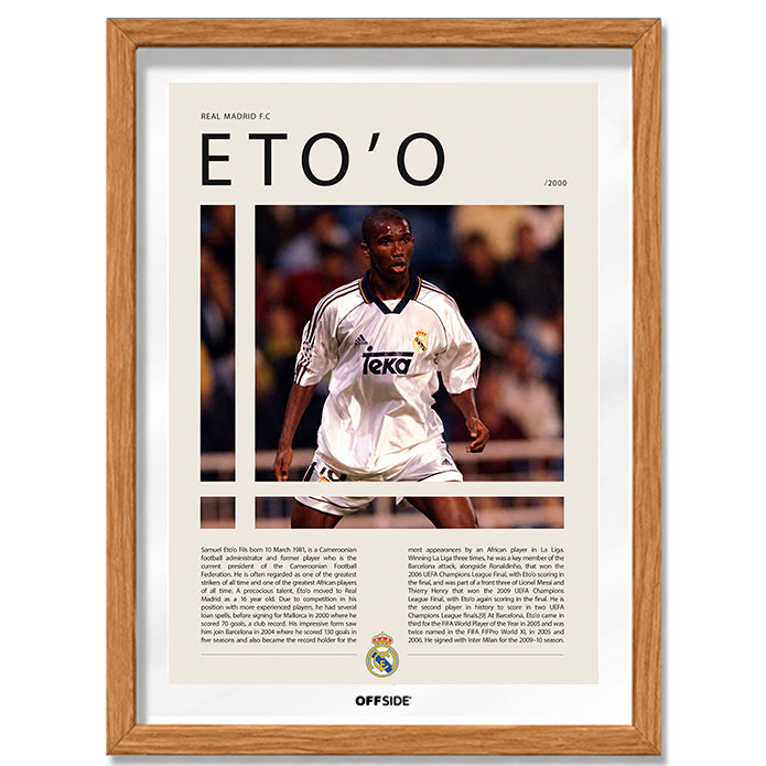 Samuel Eto'o "Eto'o" en Real Madrid Temporada 2000