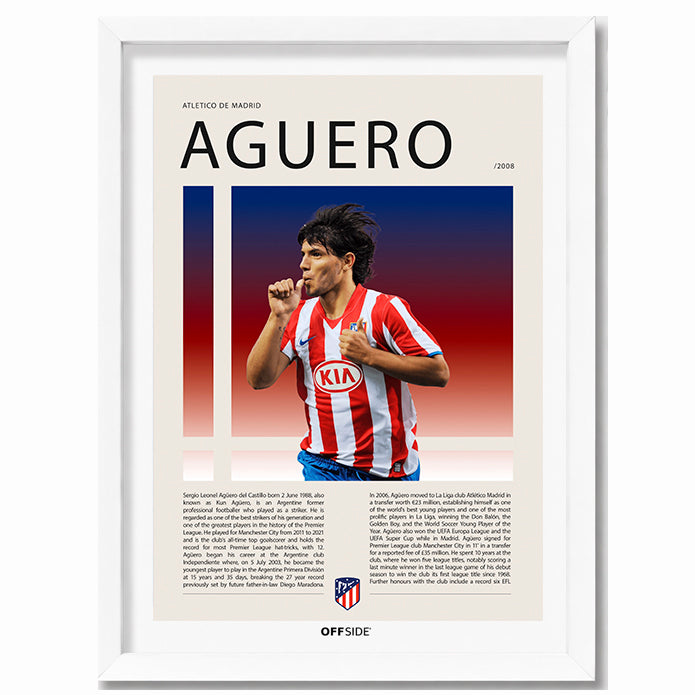 Sergio Agüero "El Kun" en Atletico de Madrid Temporada 2008