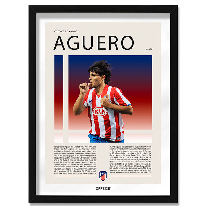 Sergio Agüero "El Kun" en Atletico de Madrid Temporada 2008