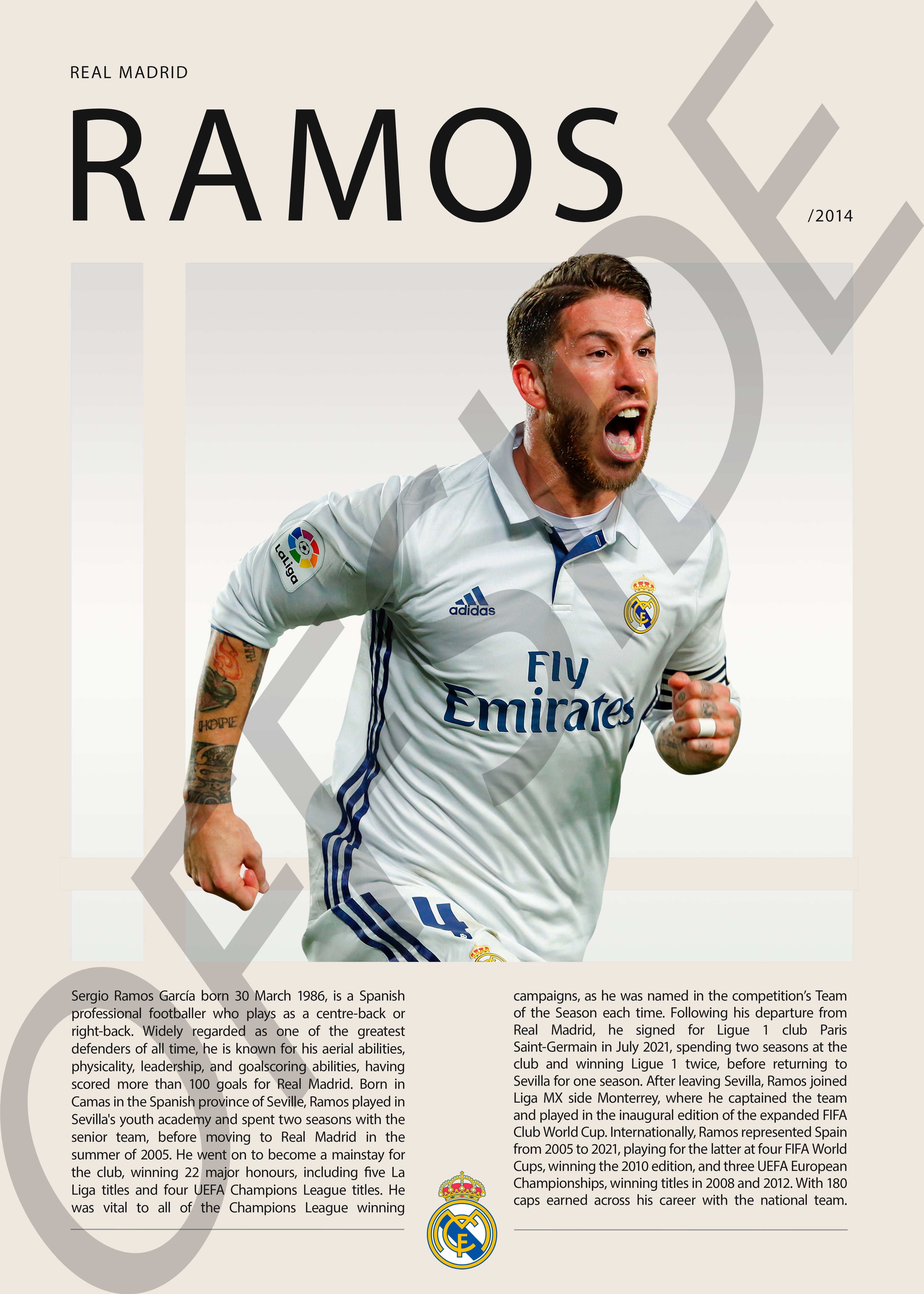 Sergio Ramos "SR4" en Real Madrid Temporada 2014