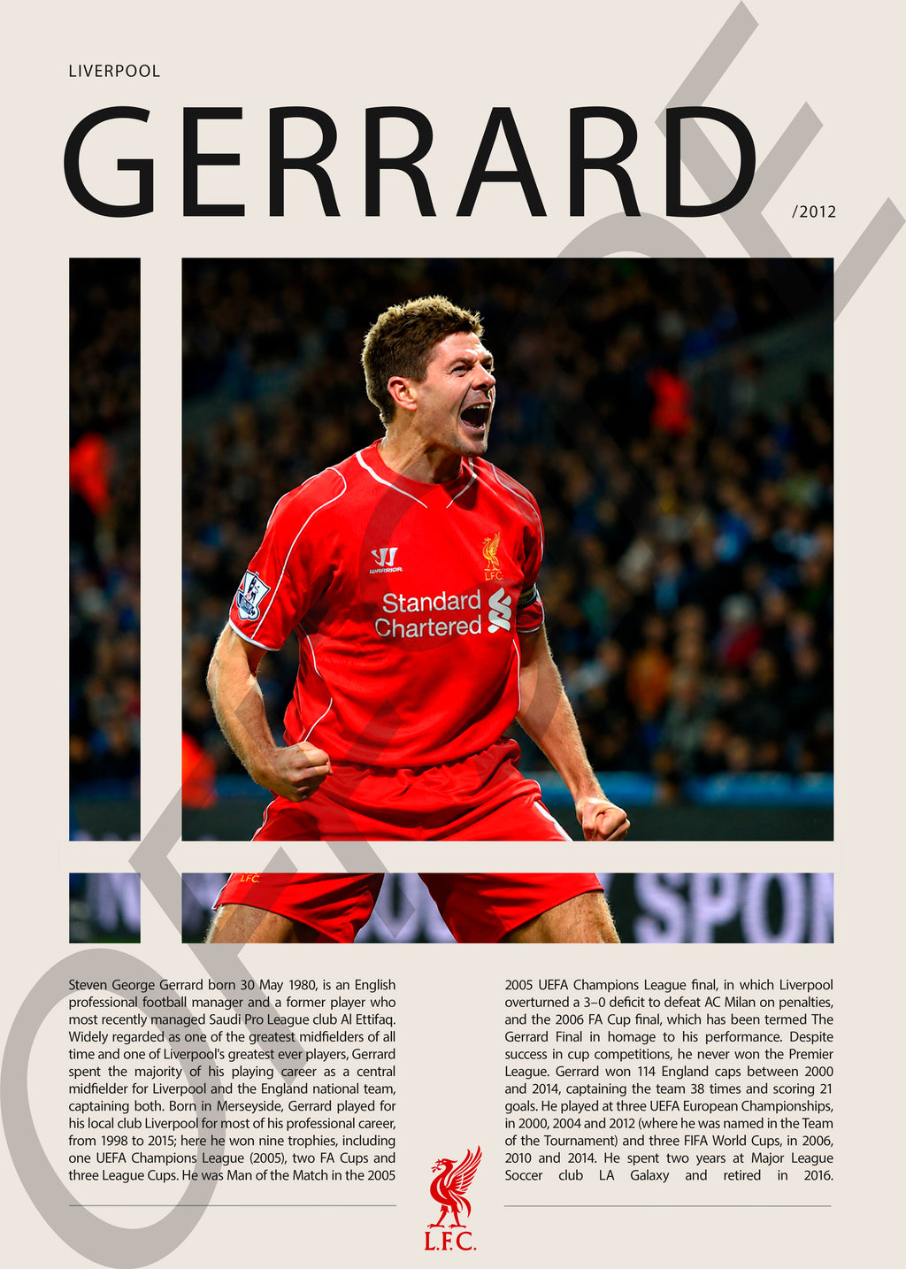 Steven Gerrard "Stevie" en Liverpool Temporada 2012