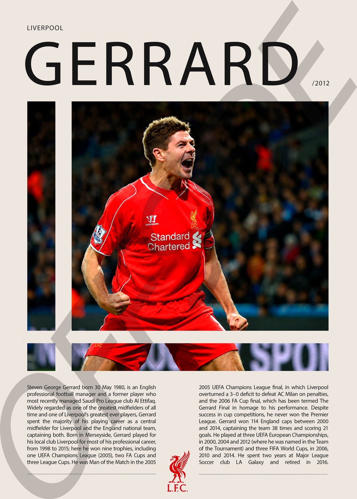 Steven Gerrard "Stevie" en Liverpool Temporada 2012