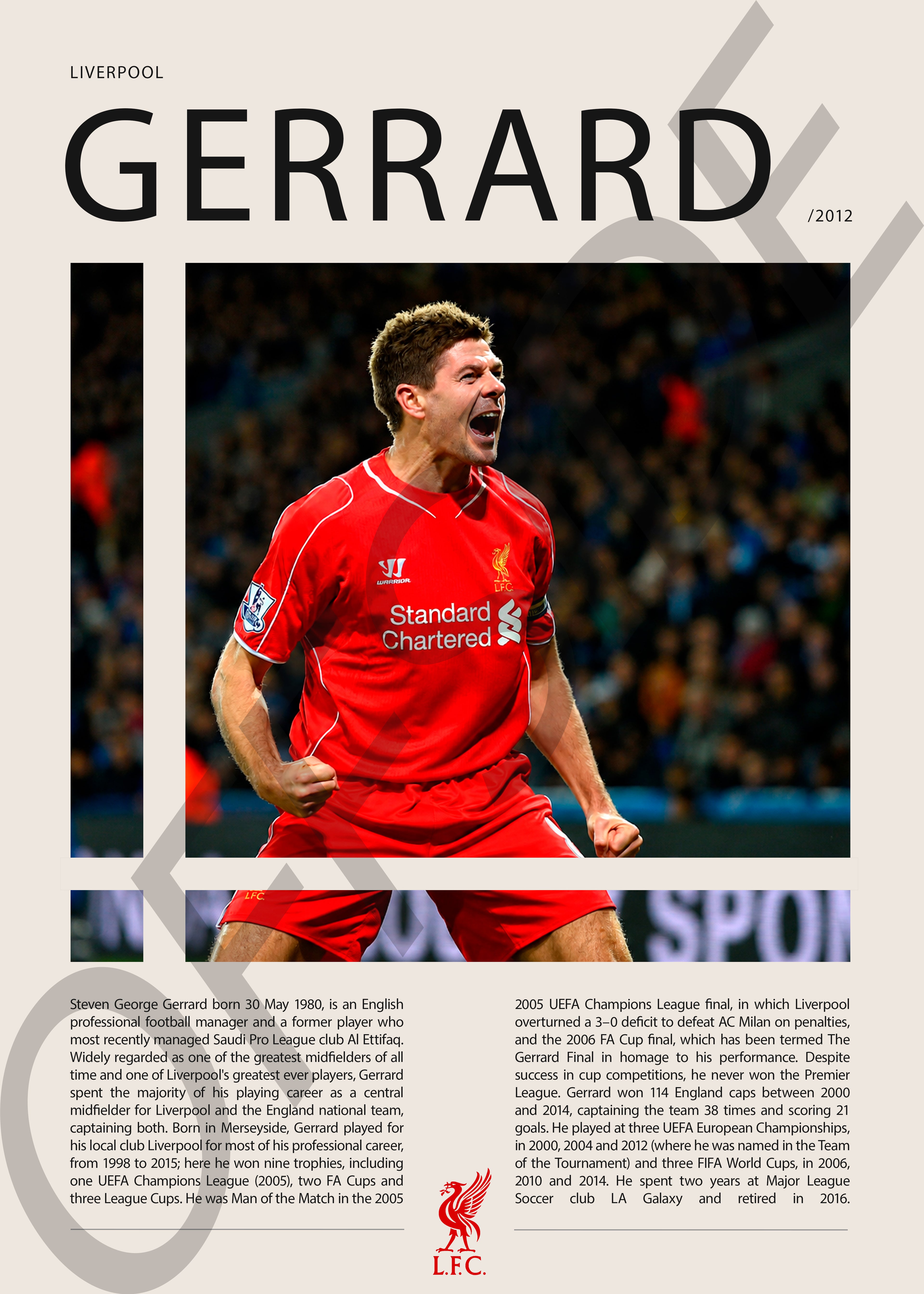 Steven Gerrard "Stevie" en Liverpool Temporada 2012