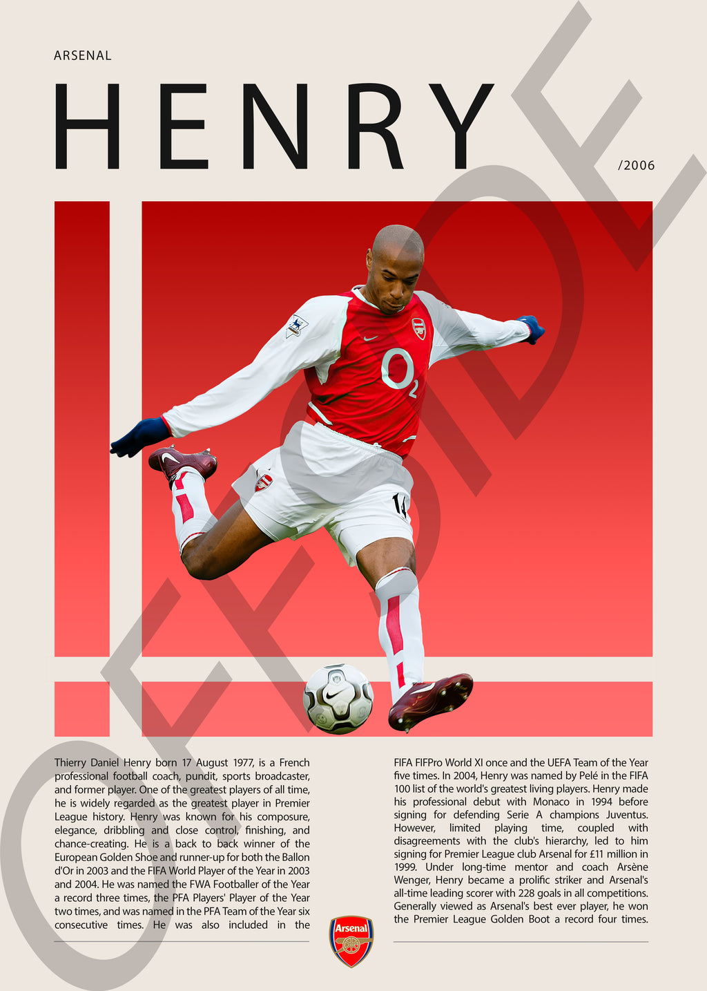 Thierry Henry "Titi" en Arsenal Temporada 2006