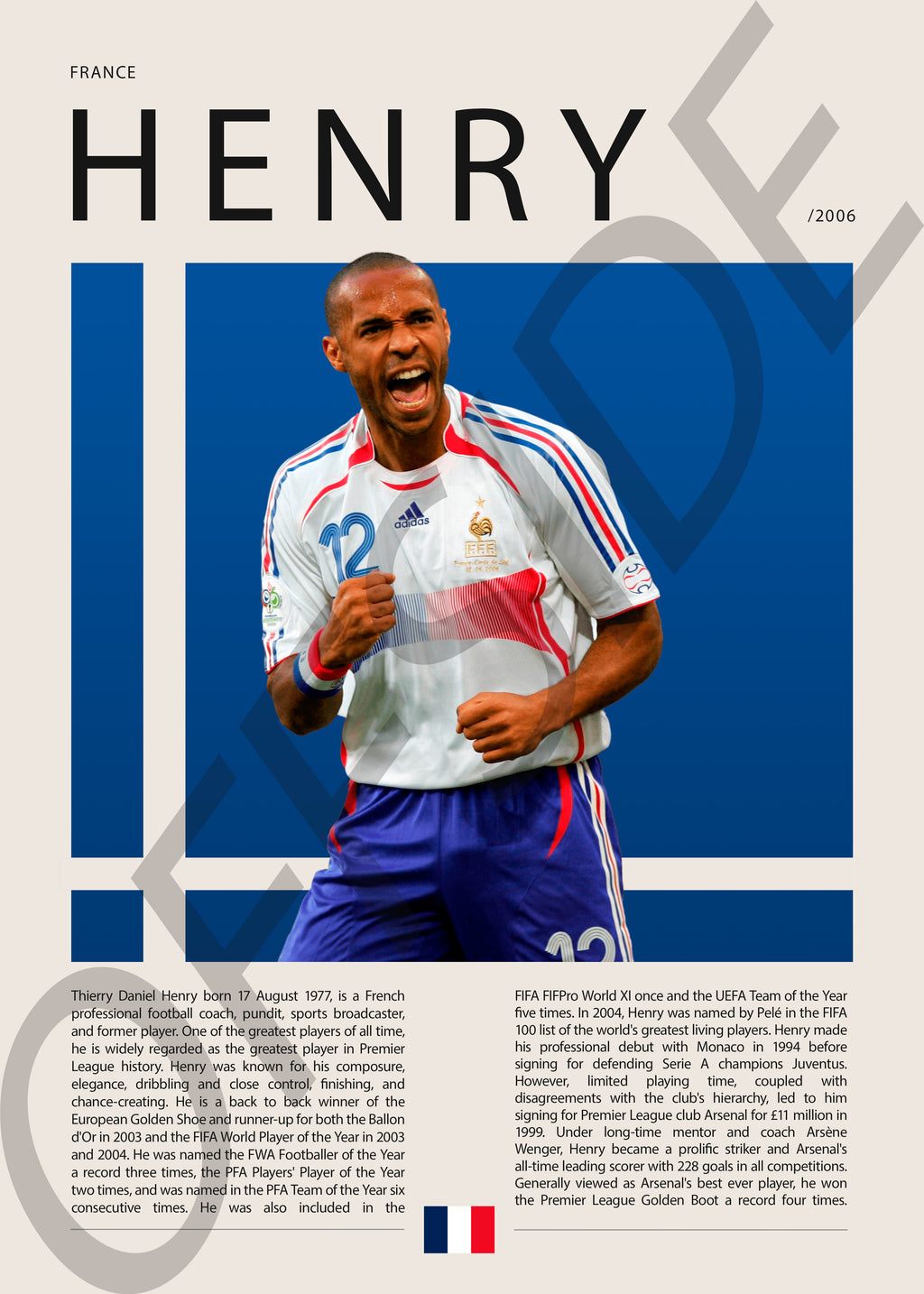 Thierry Henry "Titi" en Francia Clasificatorias 2006