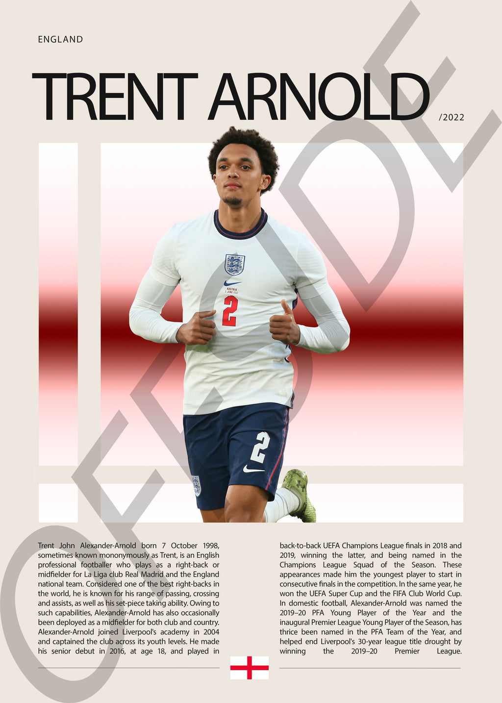 Trent Alexander-Arnold "Trent Arnold" en Inglaterra Clasificatorias 2022