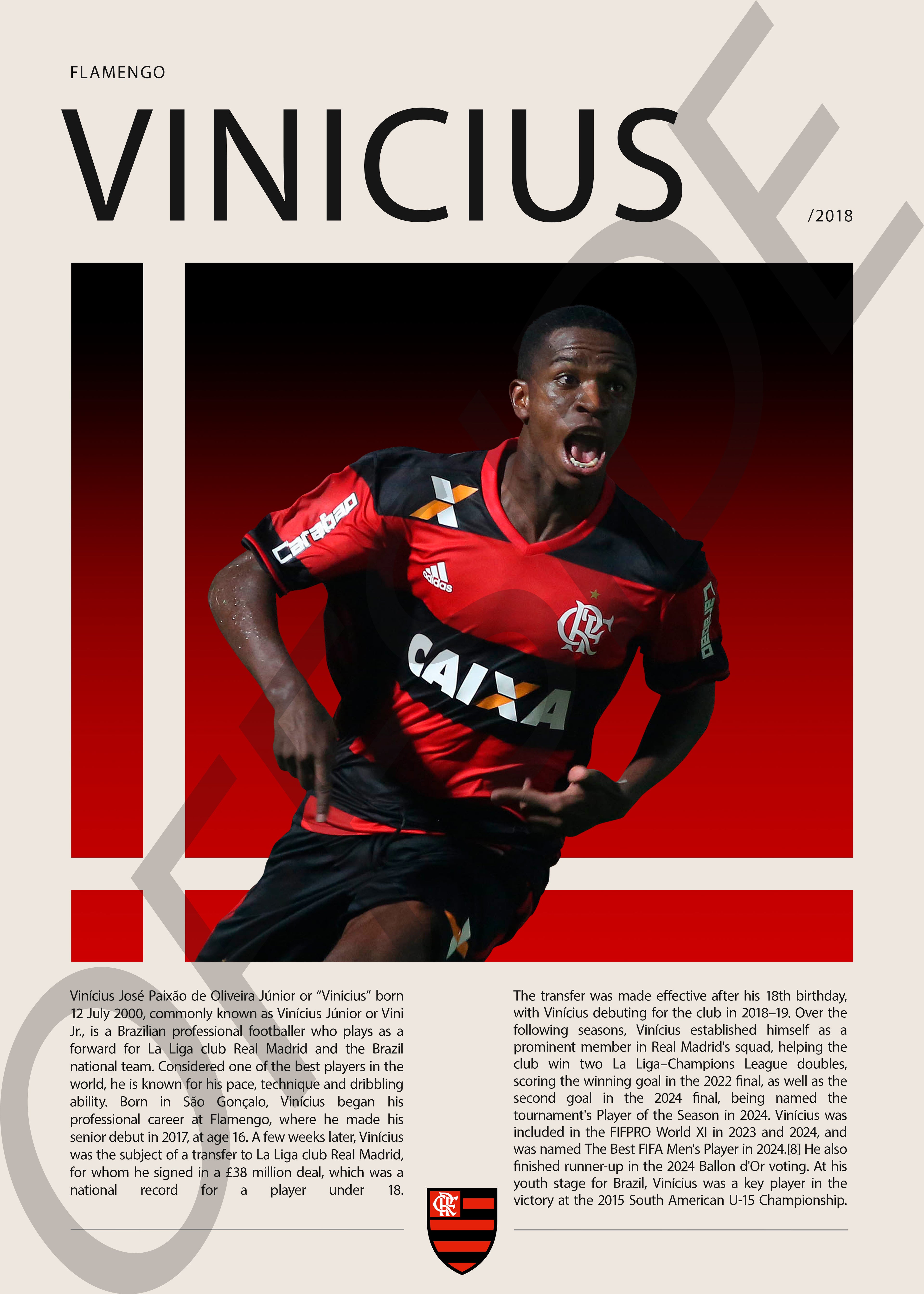 Vinicius Jr "Vini" en Flamengo Temporada 2018