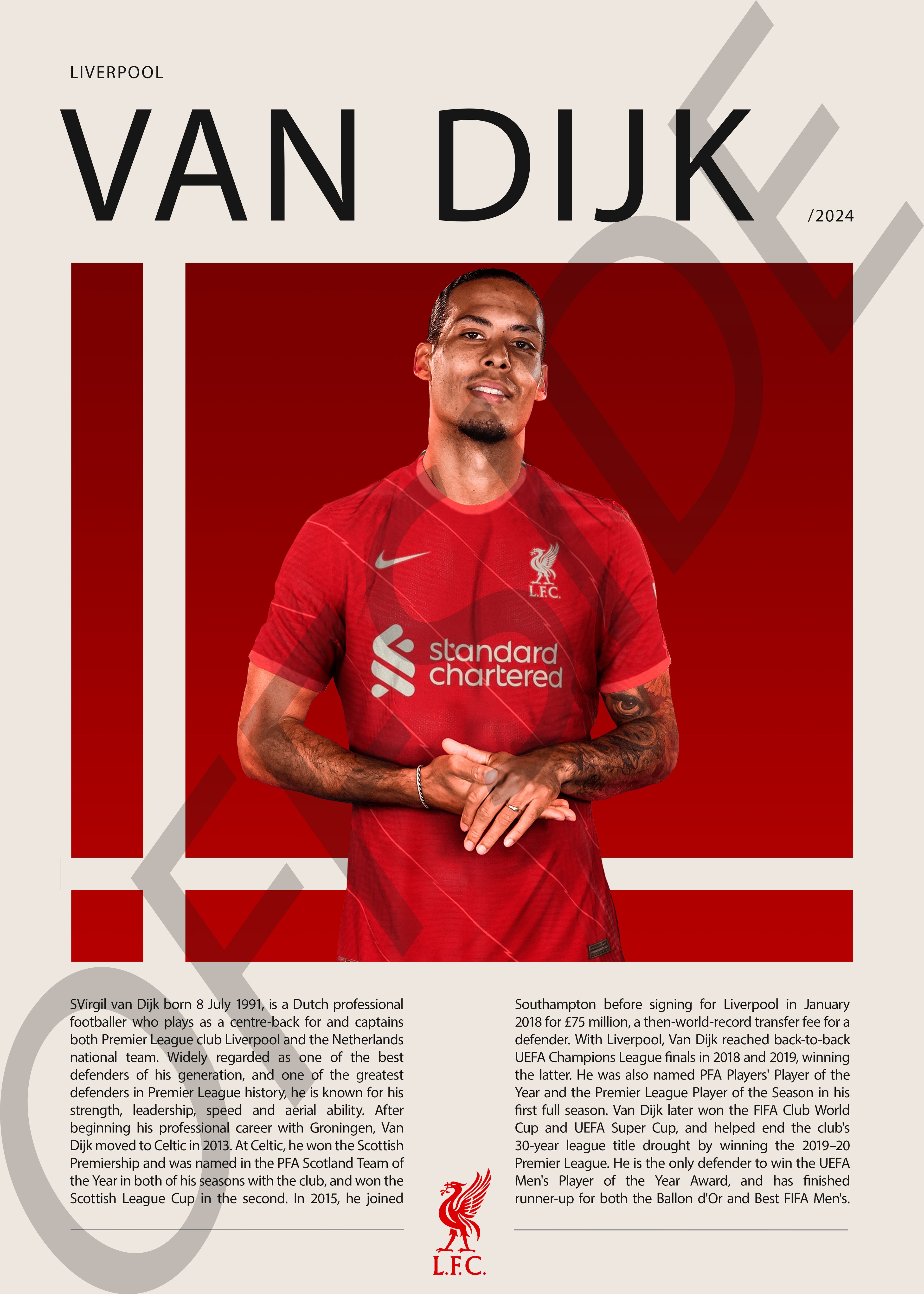 Virgil Van Dijk "Van Dijk" en Liverpool Temporada 2024