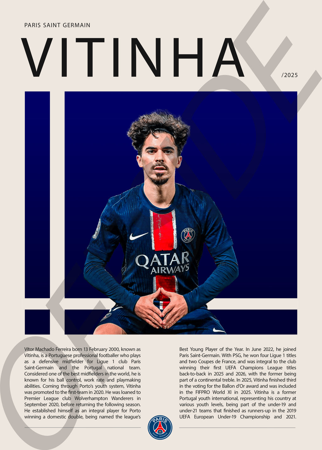Vitor Machado Ferreira "Vitinha" en PSG Temporada 2025