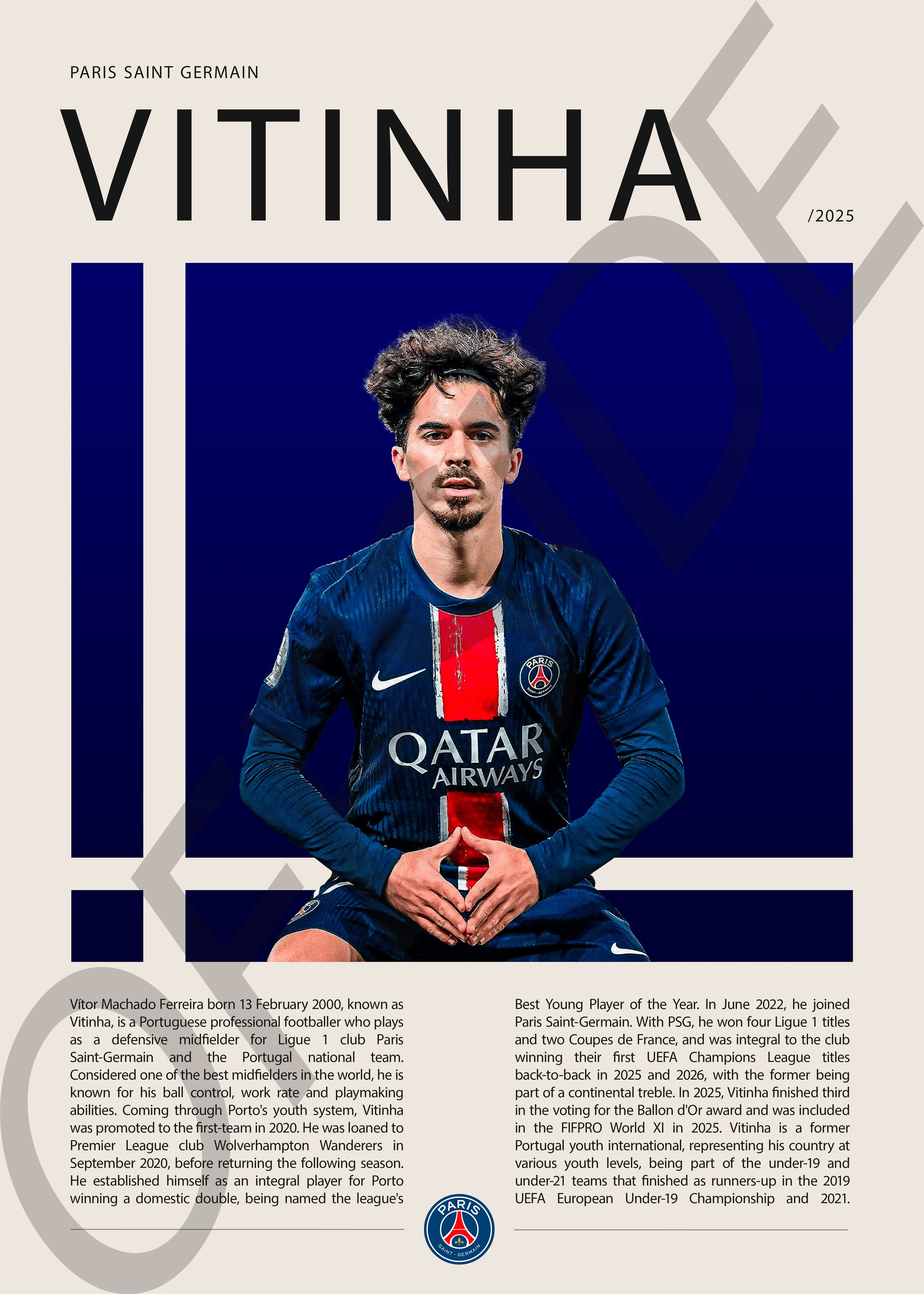 Vitor Machado Ferreira "Vitinha" en PSG Temporada 2025