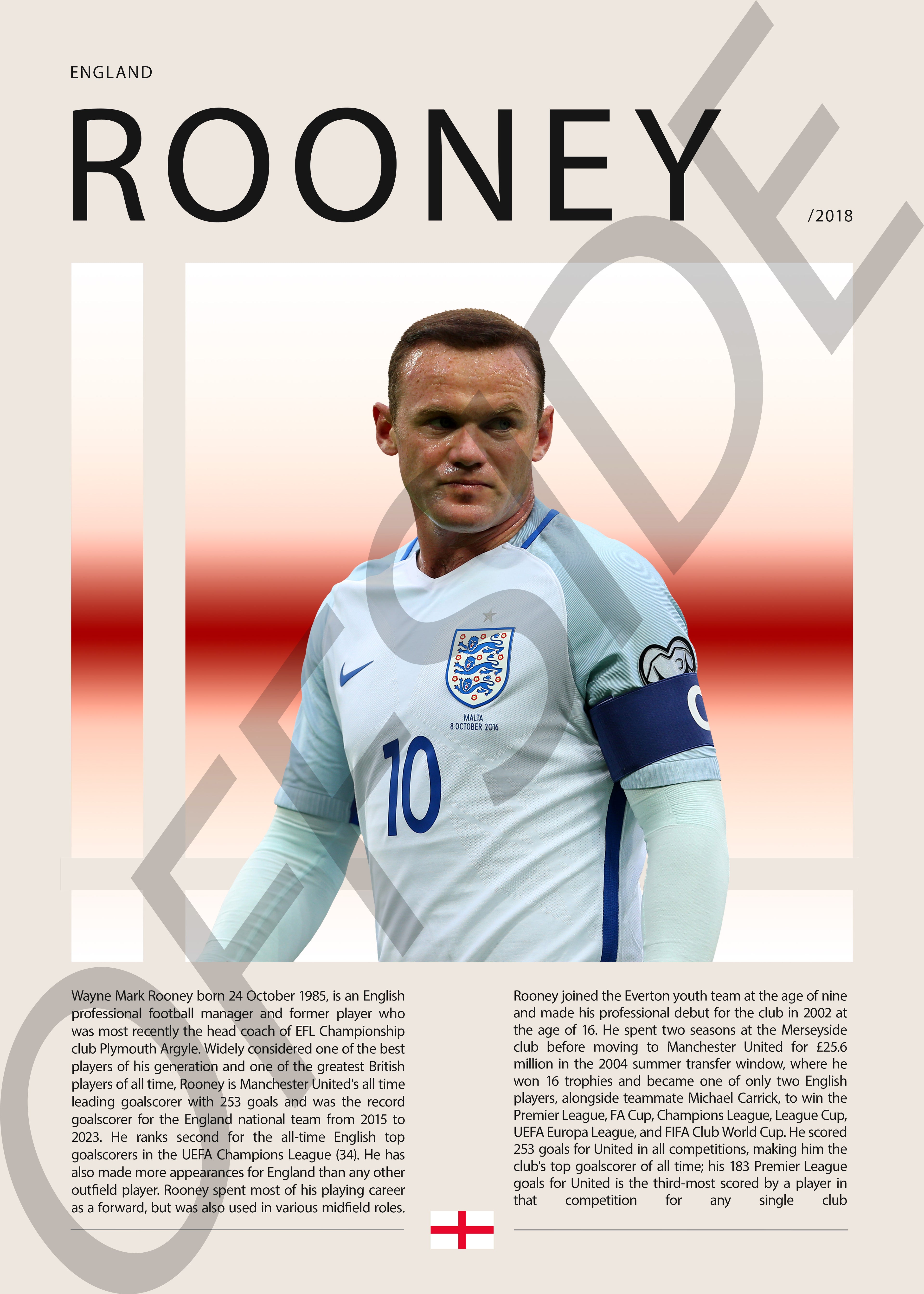 Wayne Rooney "Rooney" en Inglaterra Clasificatorias 2018
