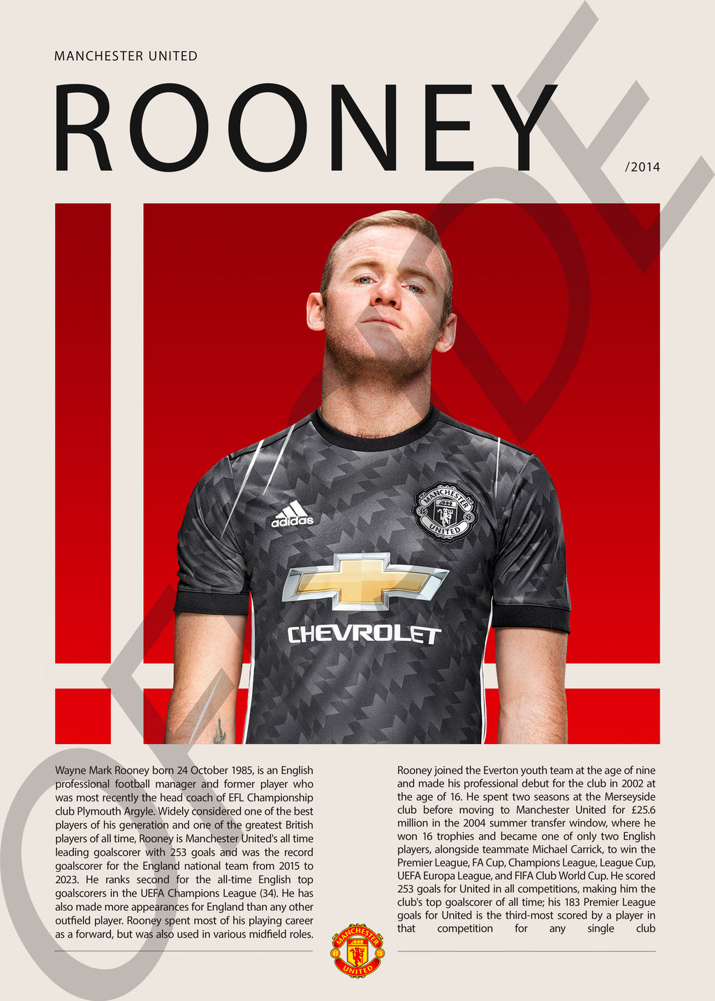 Wayne Rooney "Rooney" en Manchester United Temporada 2014