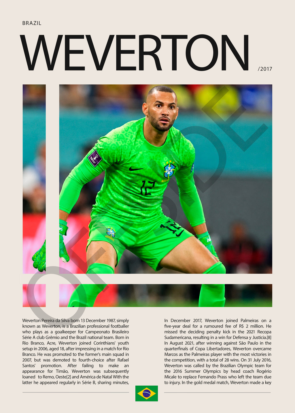 Weverton Pereira Da Silva "Weverton" en Brasil Clasificatorias 2020