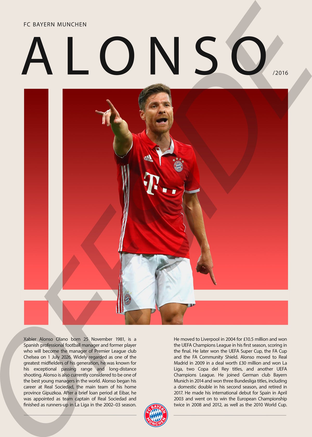 Xabi Alonso "El Maestro" en Bayern Munich Temporada 2016