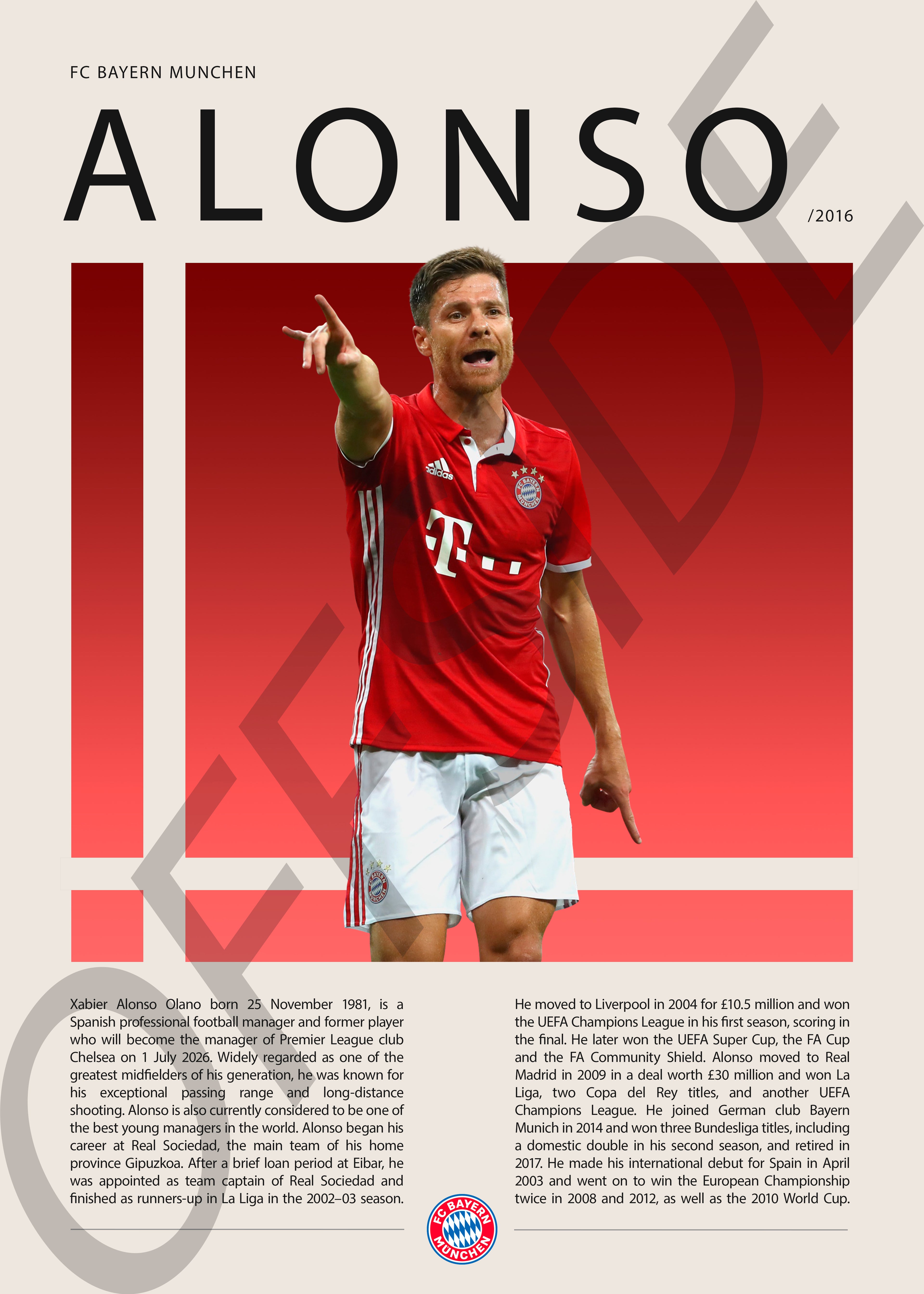 Xabi Alonso "El Maestro" en Bayern Munich Temporada 2016
