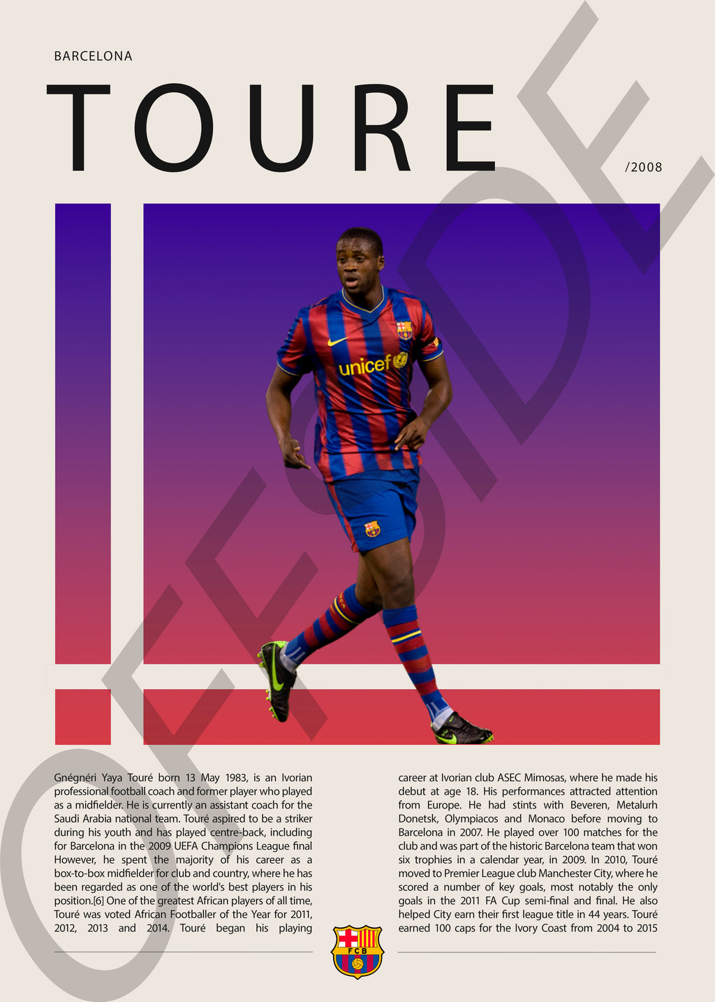 Yaya Toure "Yaya" en Barcelona Temporada 2008